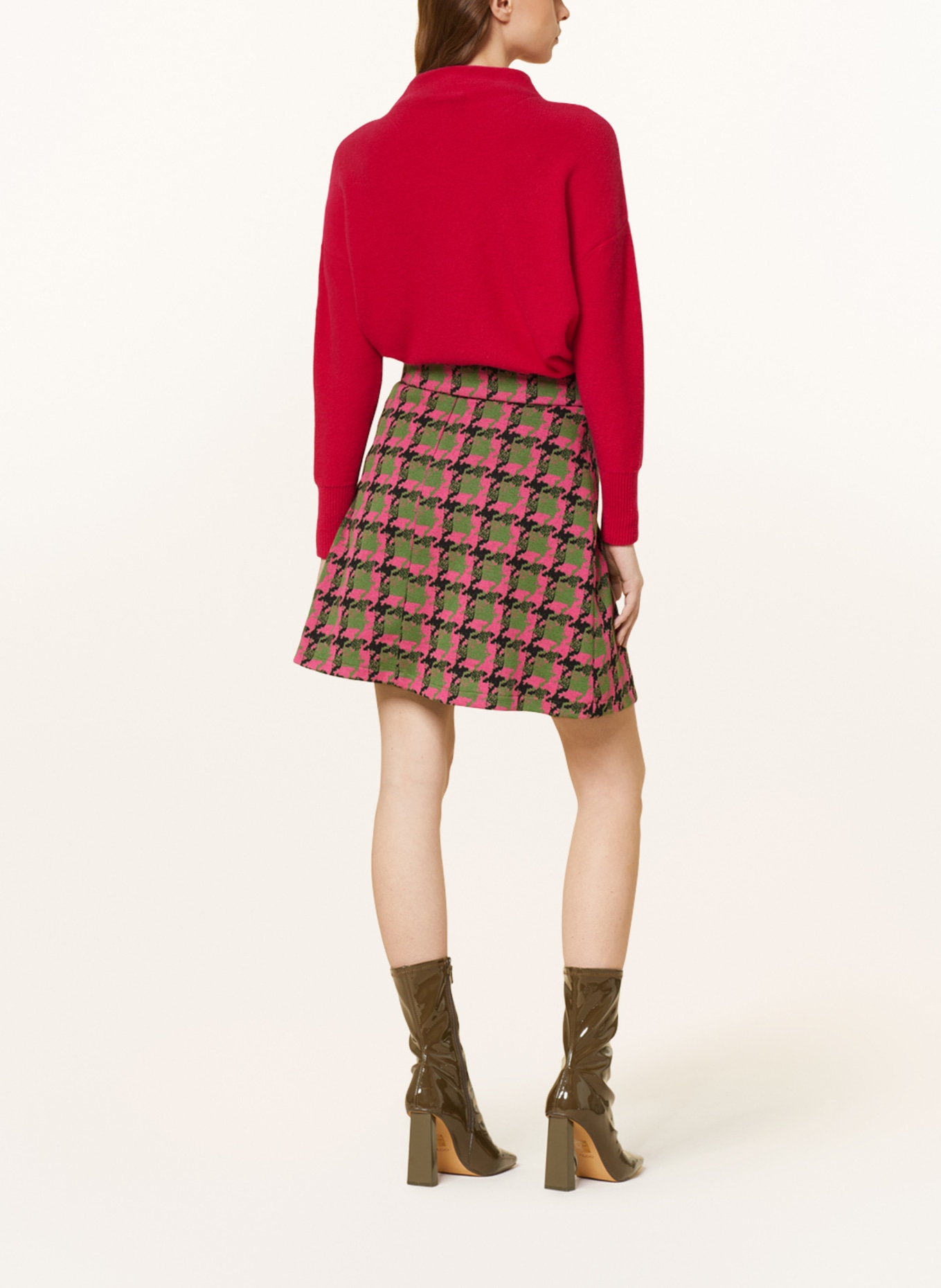 SEM PER LEI Sweater with cashmere, Color: PINK (Image 3)