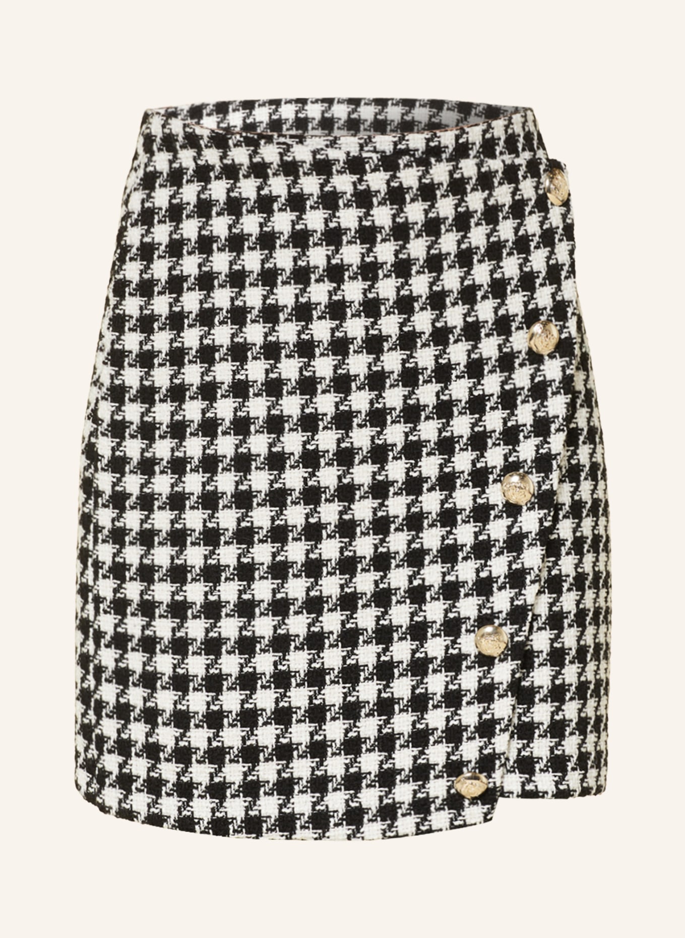 SEM PER LEI Tweed skirt, Color: BLACK/ WHITE (Image 1)
