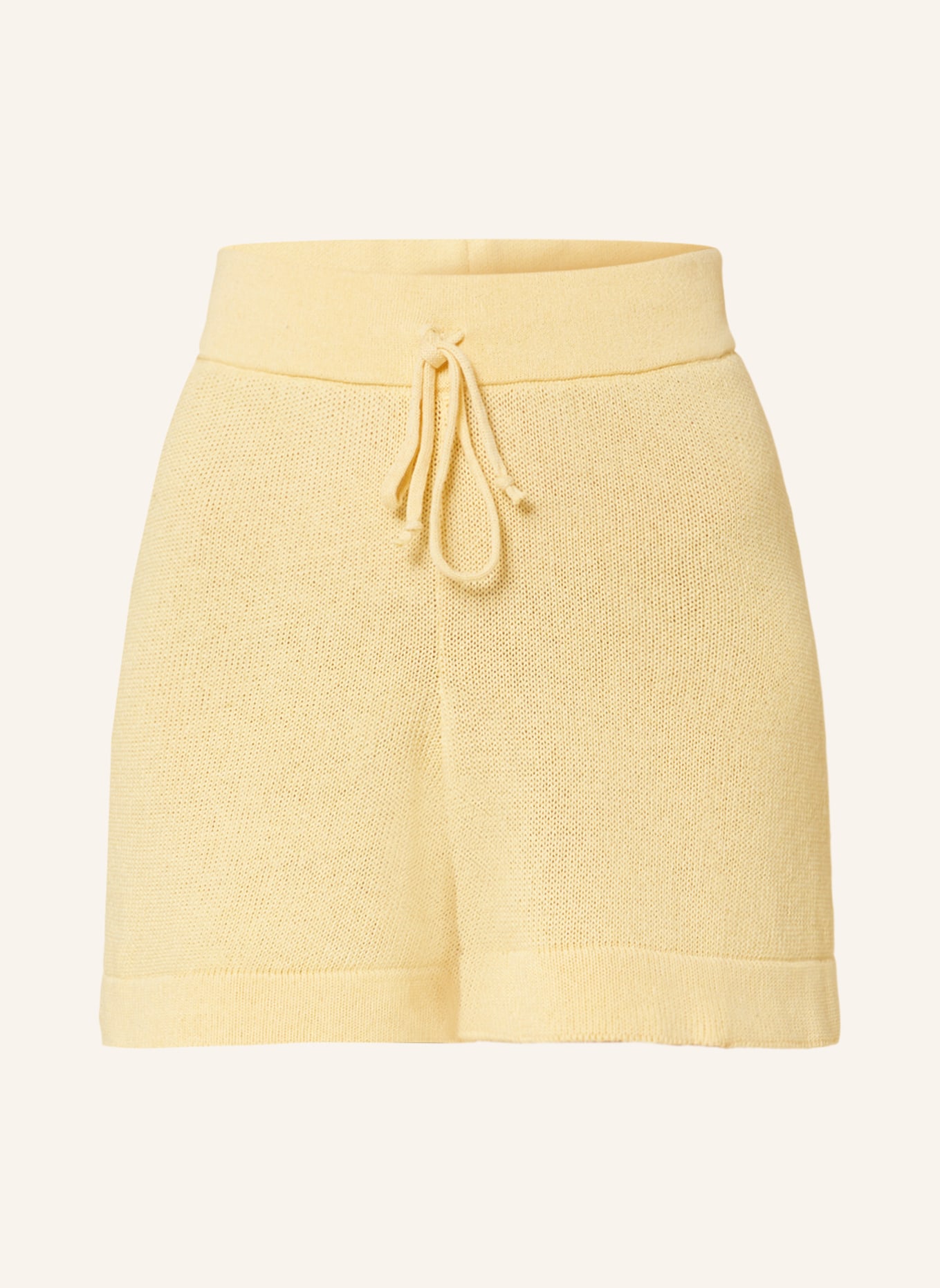 KARO KAUER Knit shorts, Color: LIGHT YELLOW (Image 1)