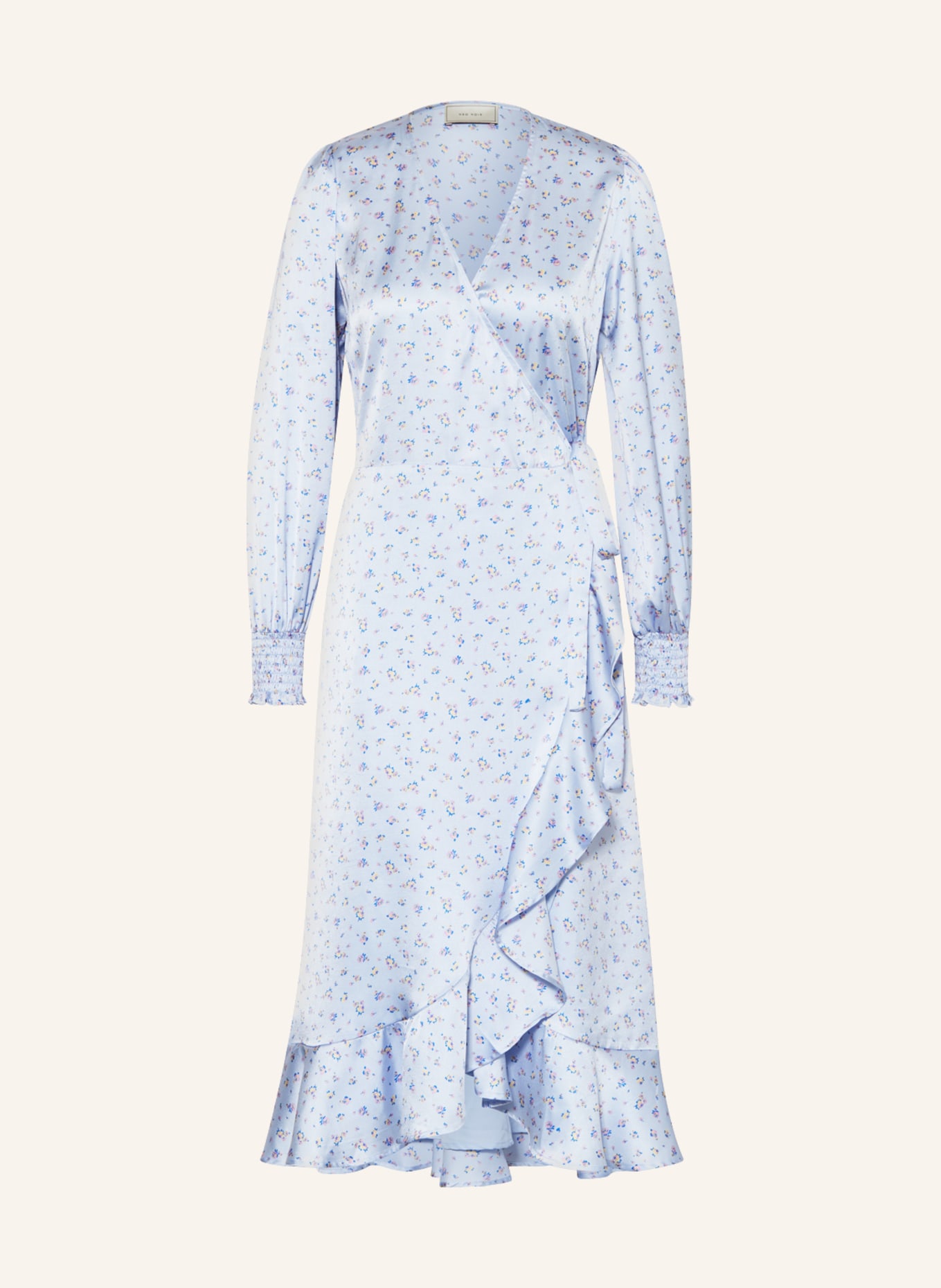 NEO NOIR Zavinovací šaty EVA, Barva: TMAVĚ MODRÁ (Obrázek 1)