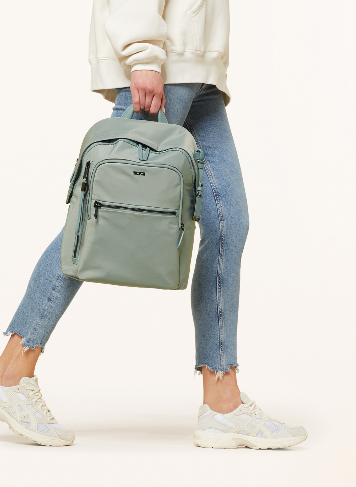 TUMI VOYAGEUR backpack HALSEY with laptop compartment, Color: LIGHT GREEN (Image 4)