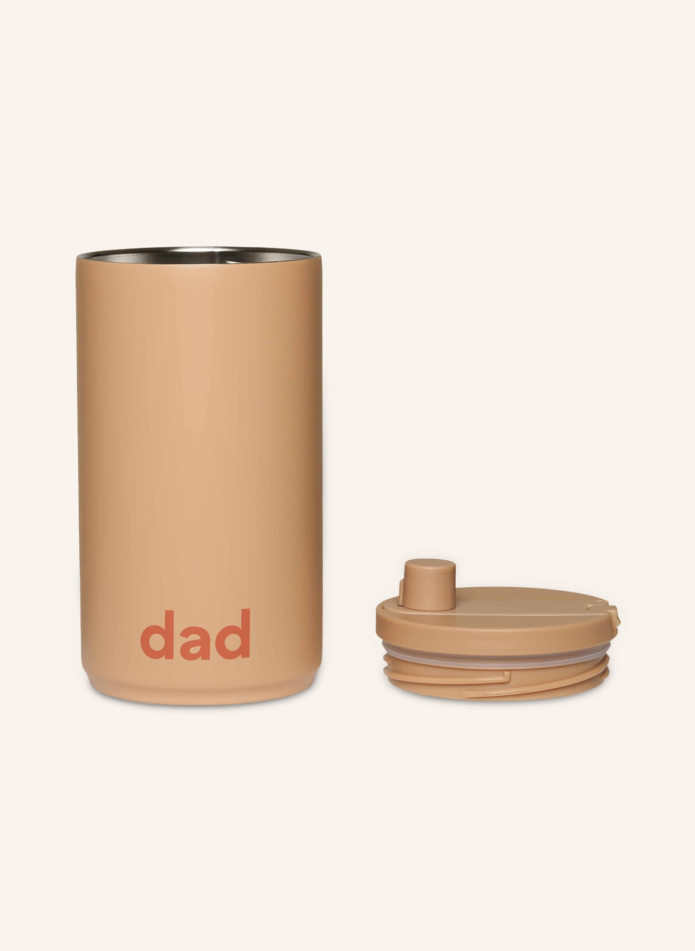 DESIGN LETTERS Thermos mug MOM, Color: BEIGE (Image 2)