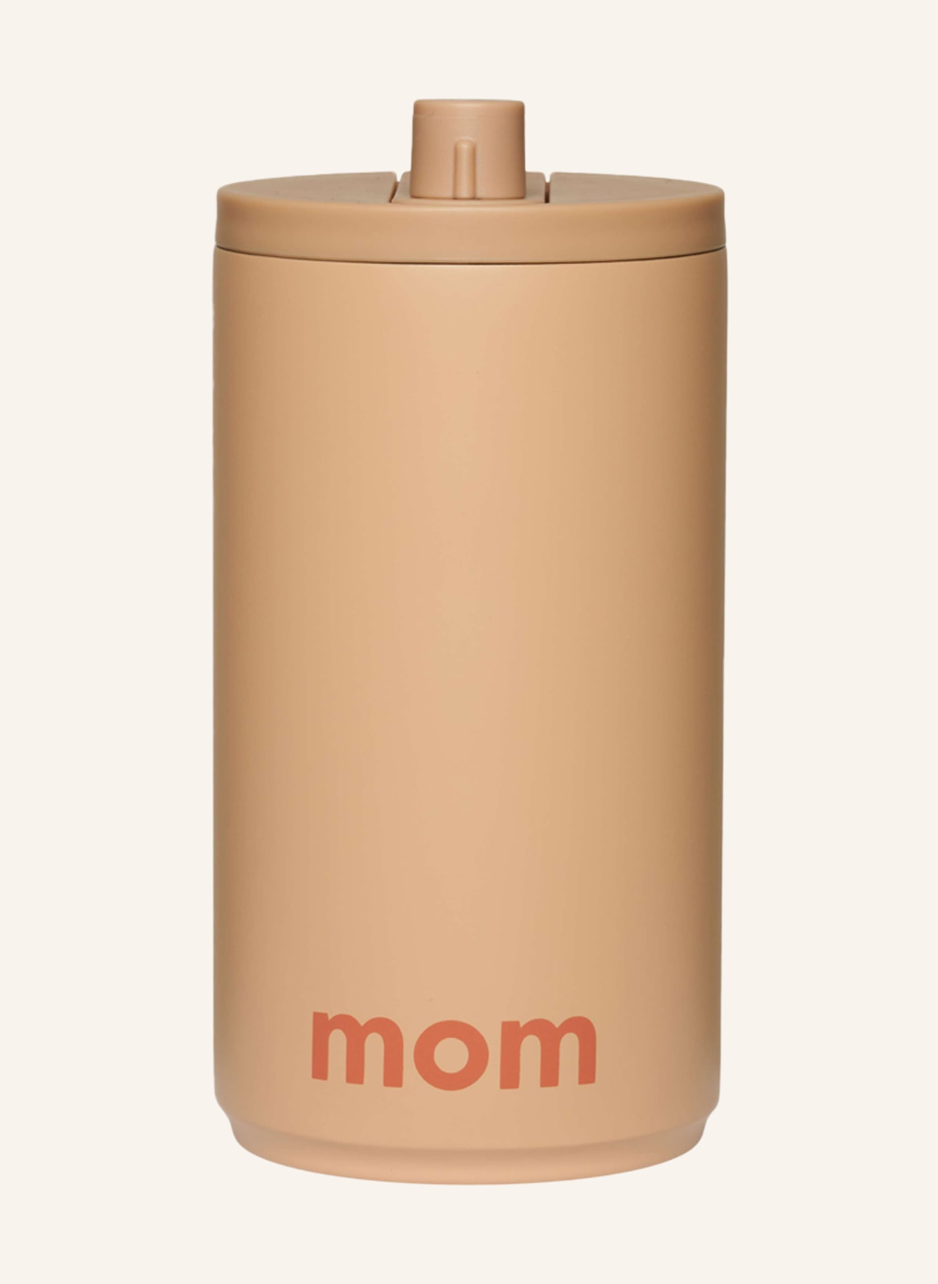 DESIGN LETTERS Thermobecher MOM, Farbe: BEIGE (Bild 1)