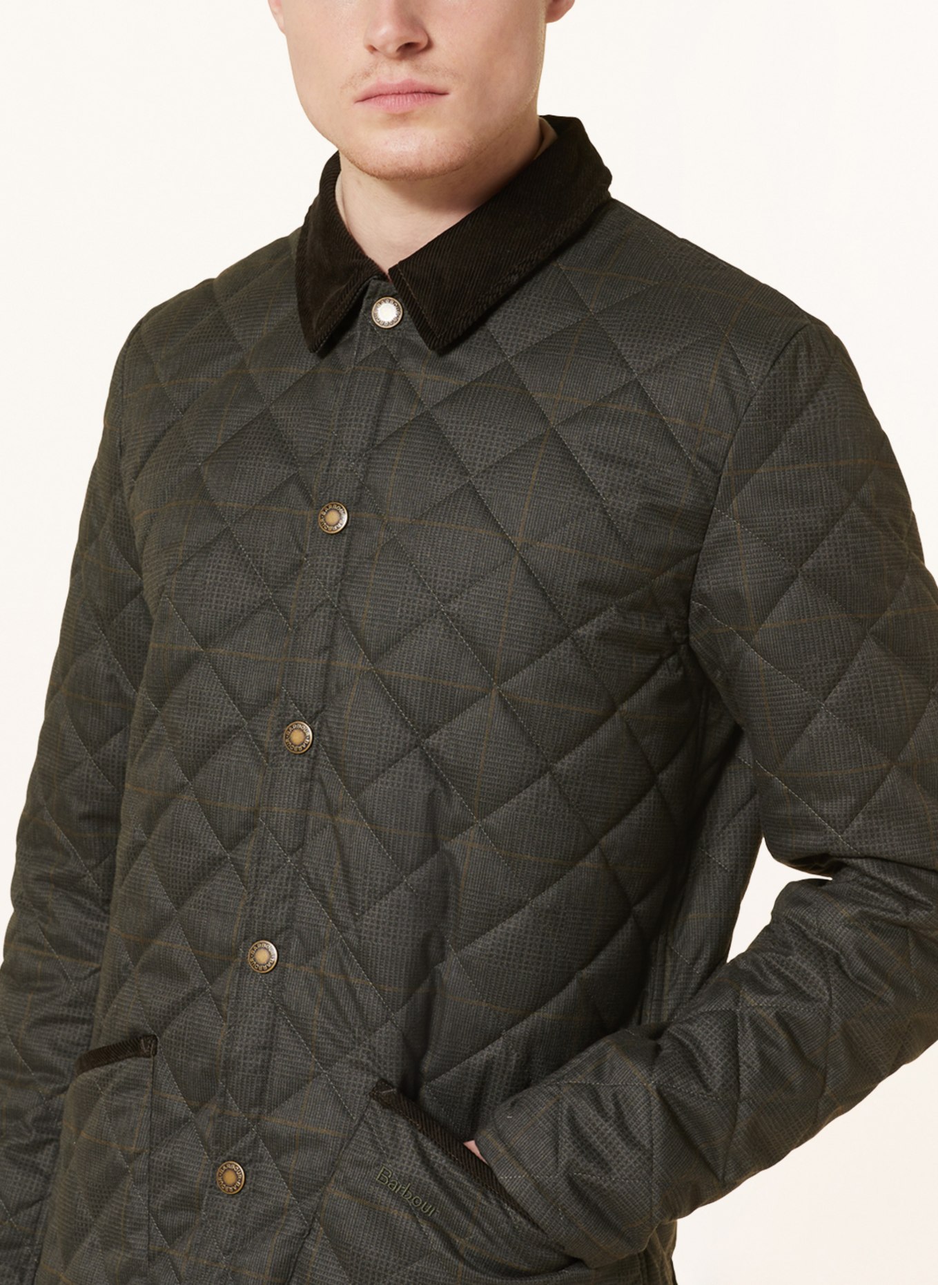 Barbour Quilted jacket LIDDESDALE, Color: OLIVE (Image 4)