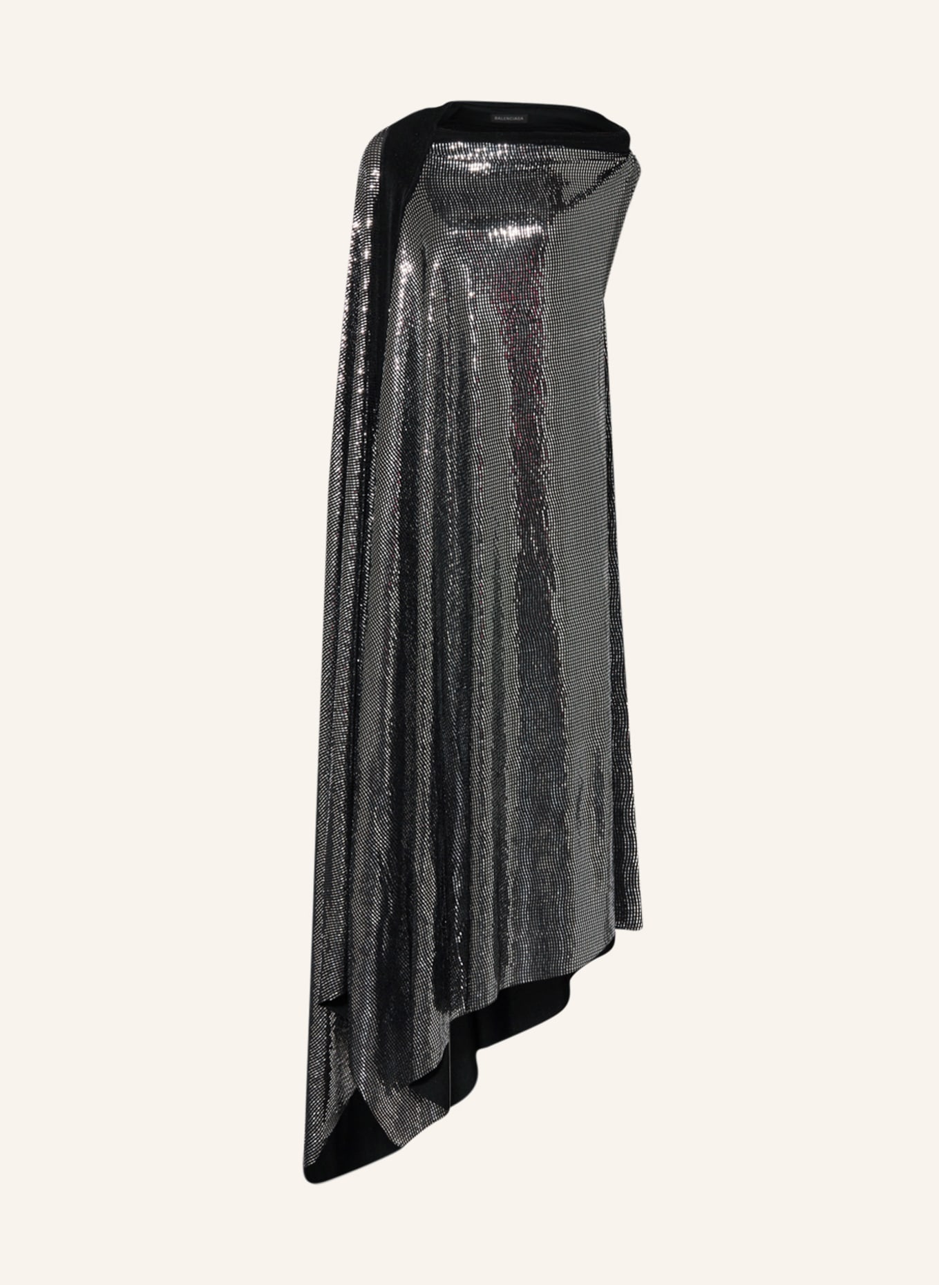 BALENCIAGA Sukienka, Kolor: CZARNY/ SREBRNY (Obrazek 1)