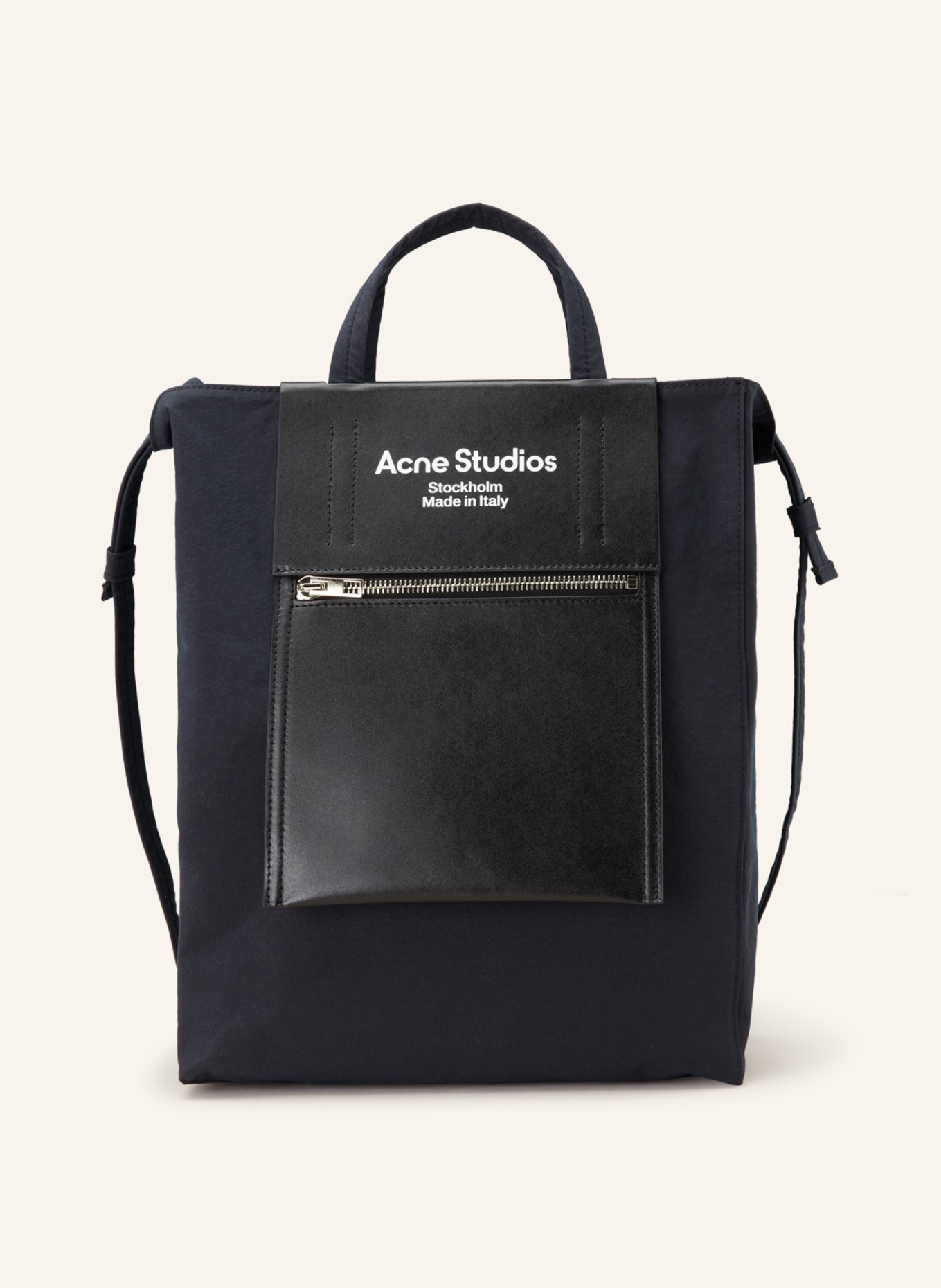 Acne Studios Shopper, Color: BLACK/ SILVER (Image 1)