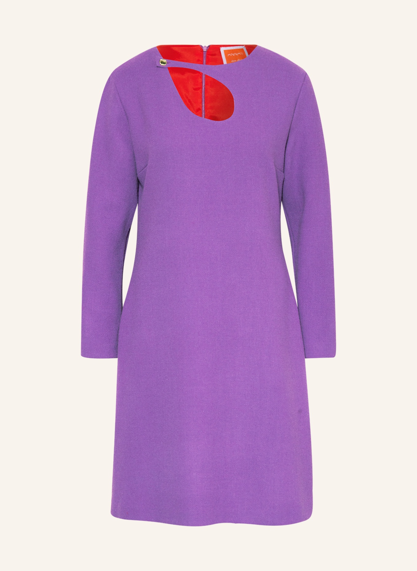 ANNA's Dress with cut-out, Color: PURPLE (Image 1)