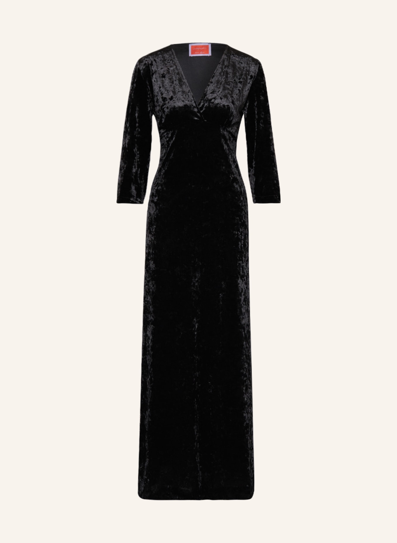 ANNA's Velvet dress, Color: BLACK (Image 1)