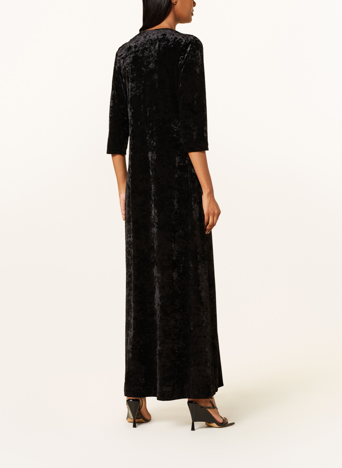 ANNA's Velvet dress, Color: BLACK (Image 3)