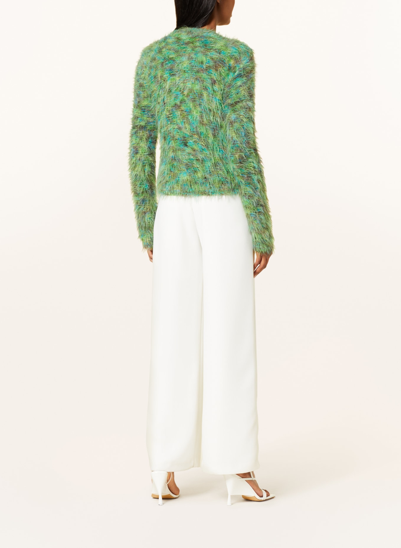 ANNA's Cardigan, Color: GREEN/ TURQUOISE/ BLACK (Image 3)