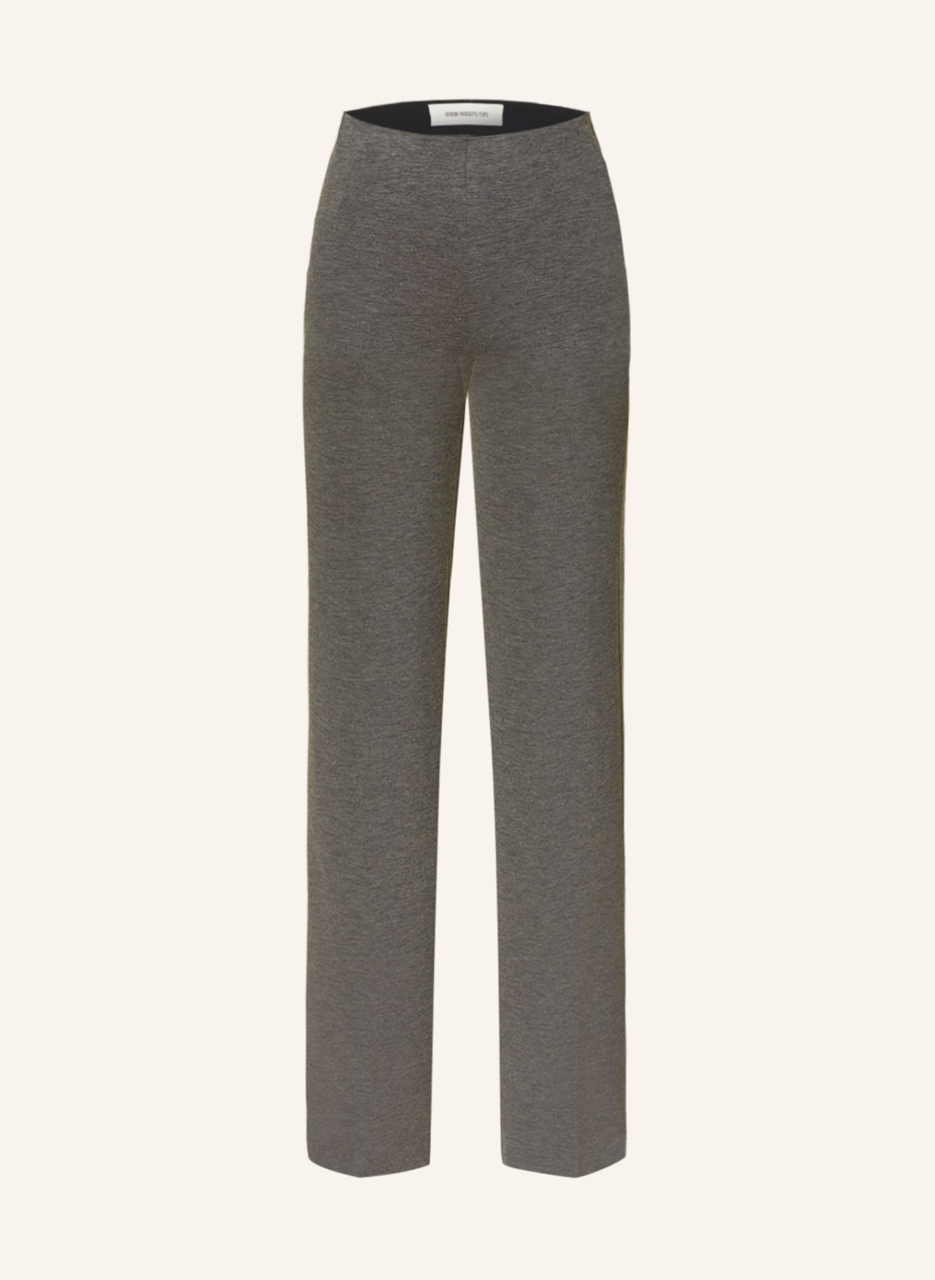 DRYKORN Wide leg trousers ALIVE made of jersey, Color: GRAY (Image 1)