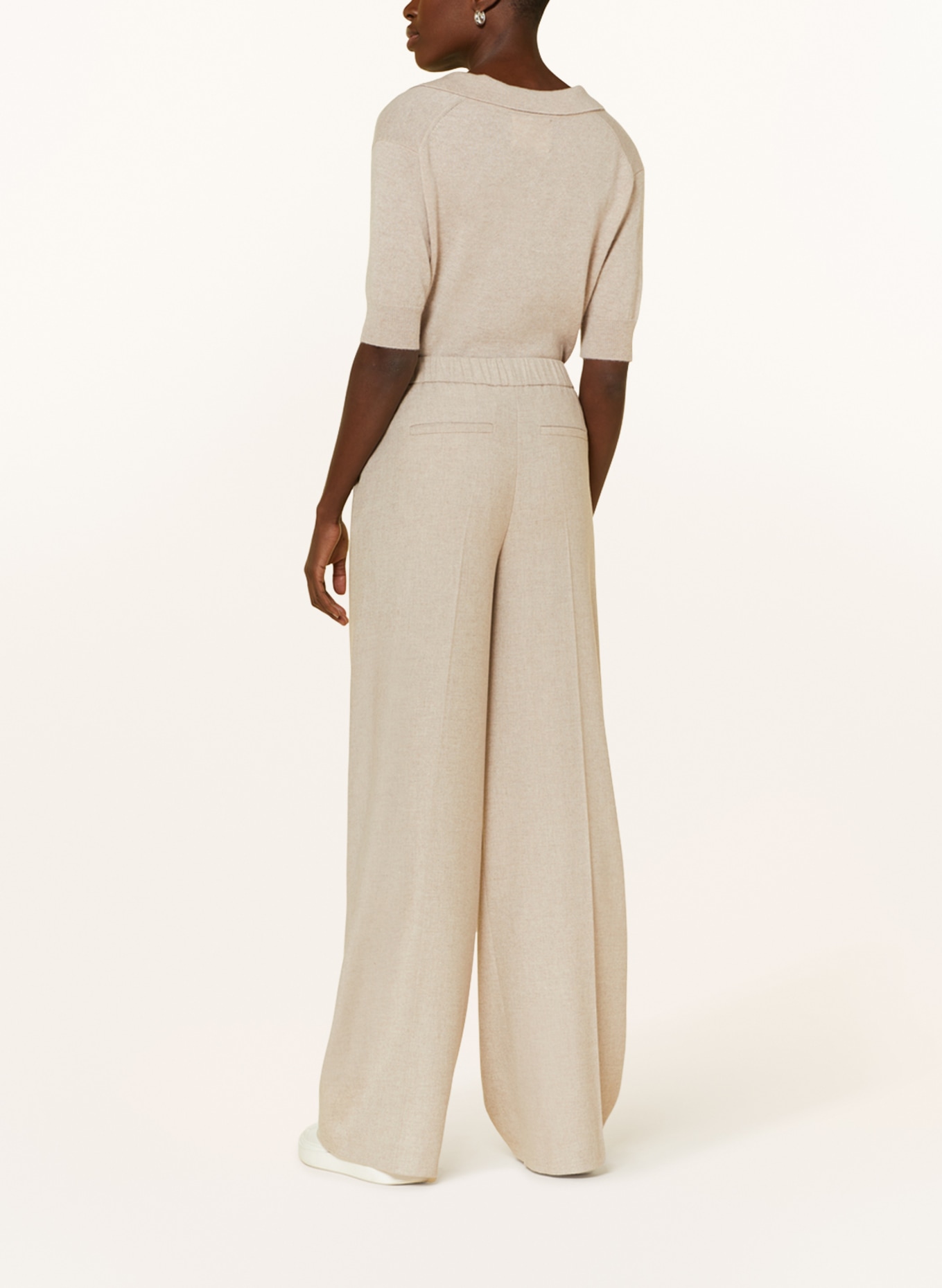 DRYKORN Wide leg trousers EARN, Color: CREAM (Image 3)