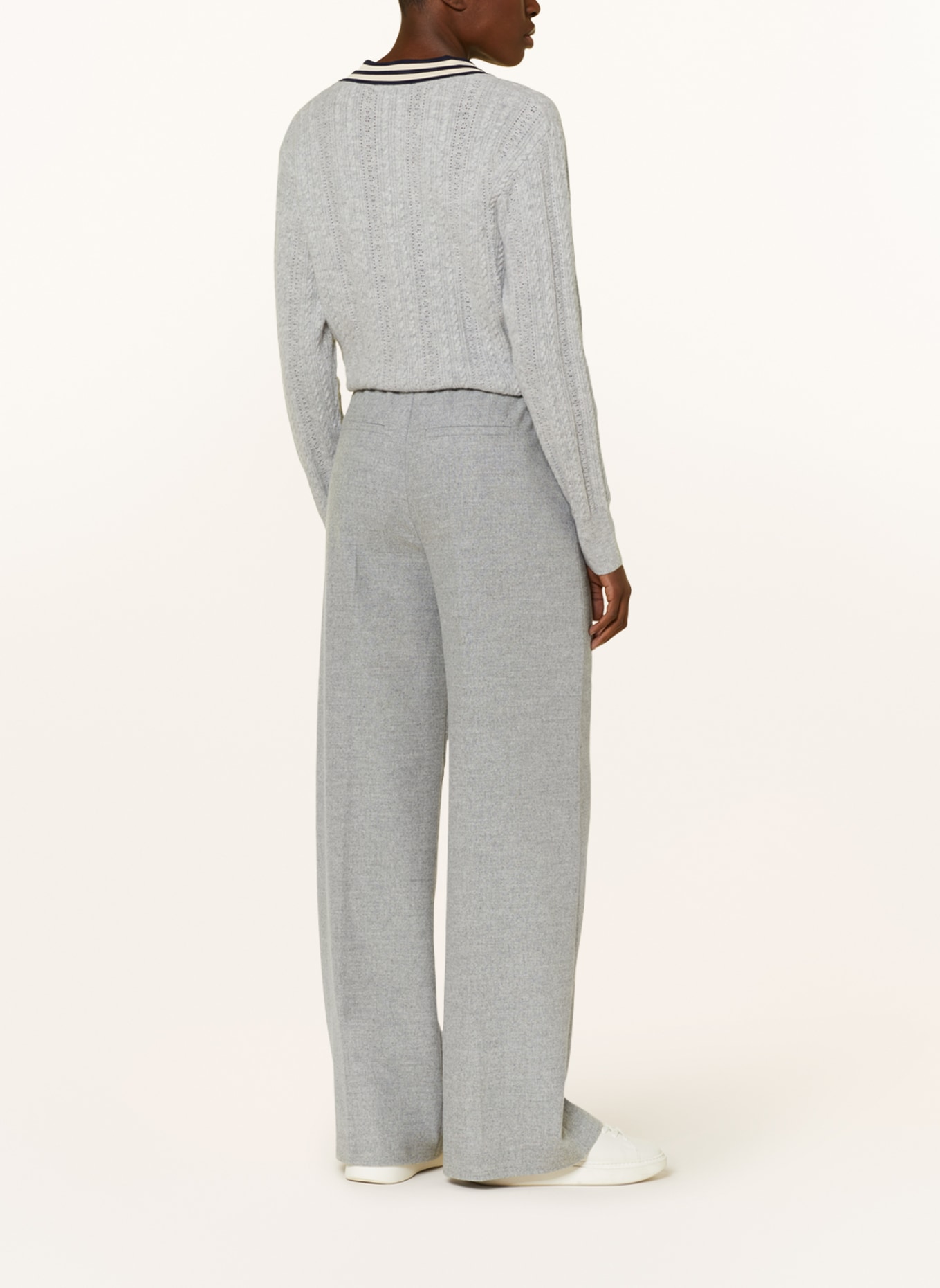 DRYKORN Wide leg trousers EARN, Color: GRAY (Image 3)