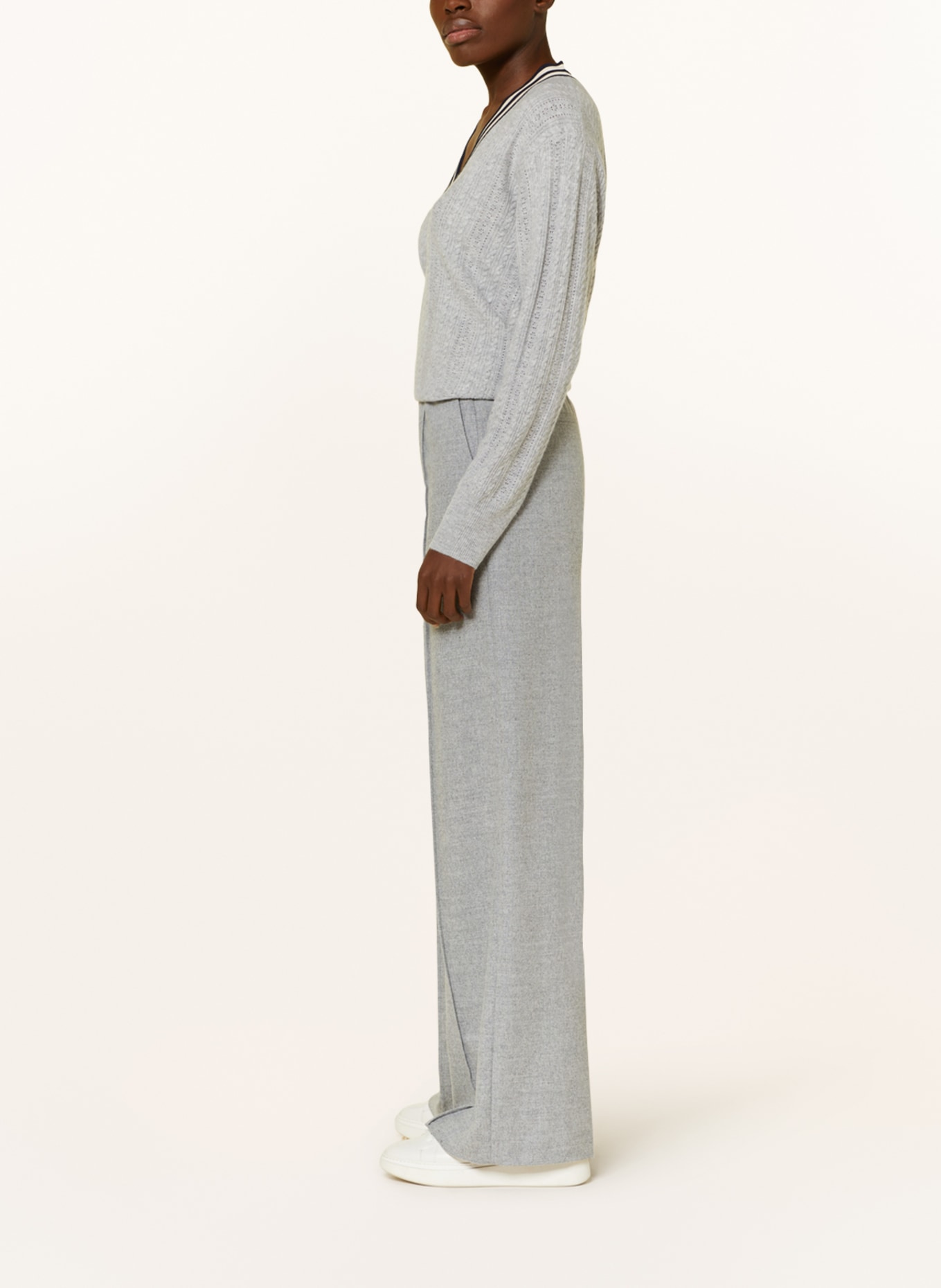 DRYKORN Wide leg trousers EARN, Color: GRAY (Image 4)