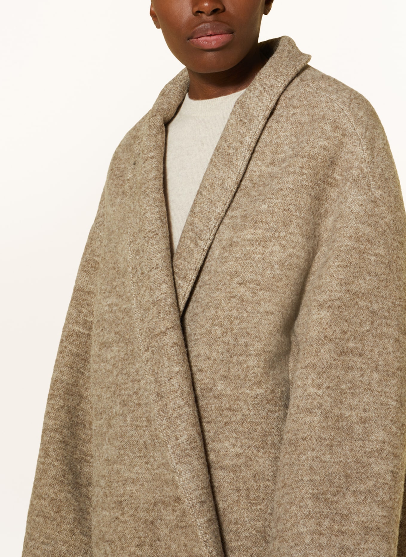 DRYKORN Wool coat BAUPREY, Color: LIGHT BROWN (Image 4)