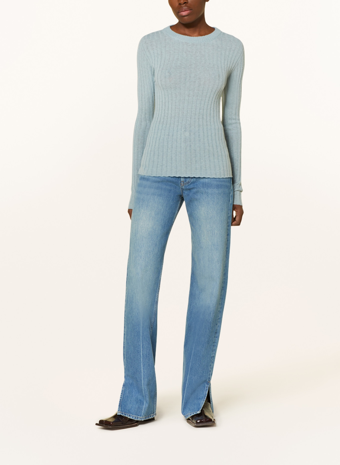 DRYKORN Sweater ERMA with alpaca, Color: LIGHT BLUE (Image 2)