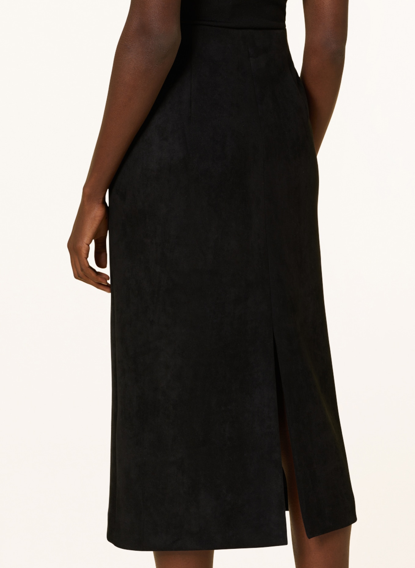 DRYKORN Skirt ASSER in leather look, Color: BLACK (Image 4)