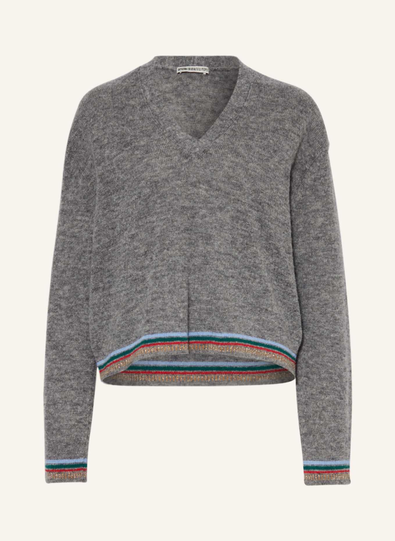 DRYKORN Oversized-Pullover KARAJA mit Alpaka, Farbe: GRAU (Bild 1)