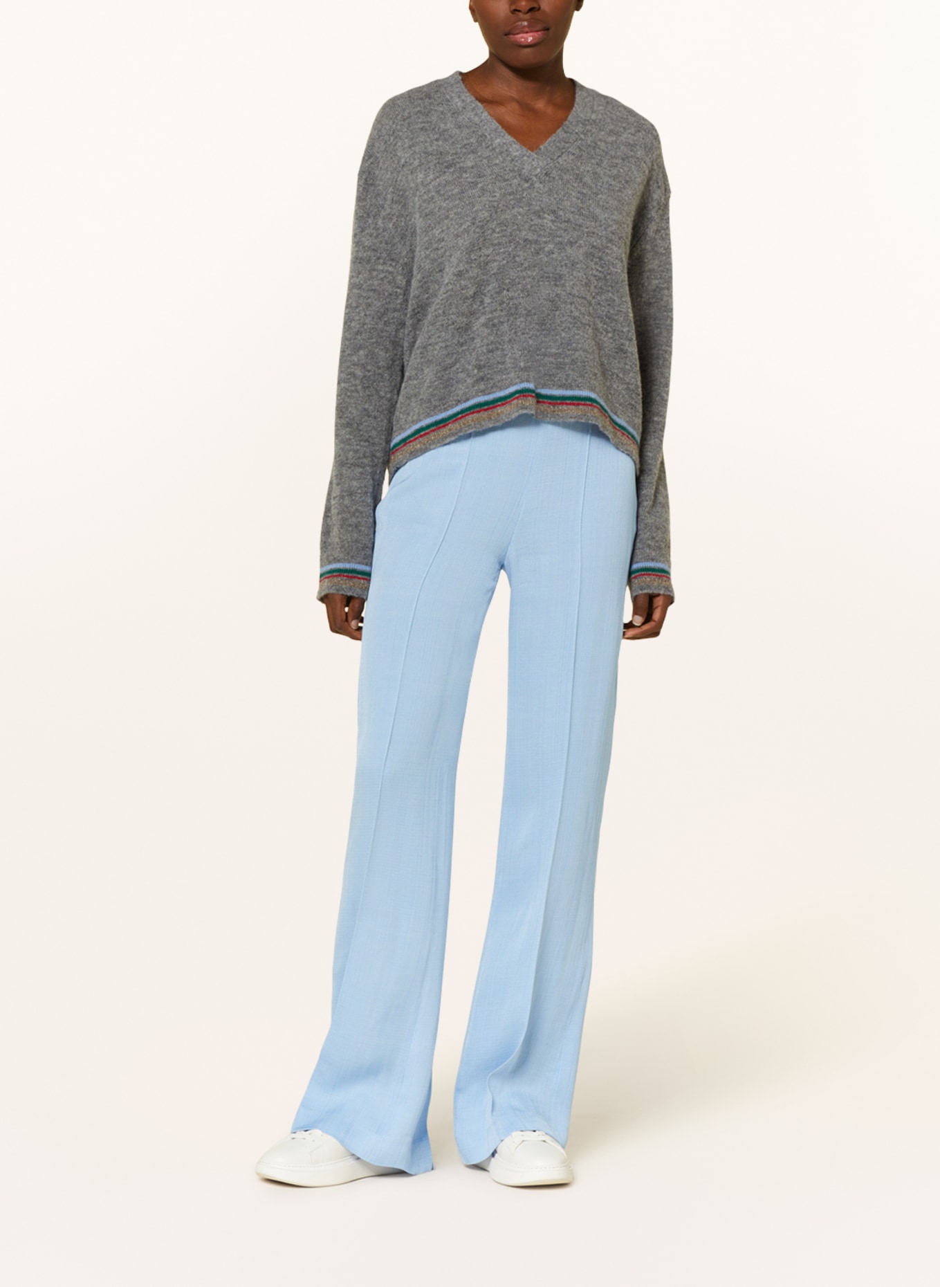 DRYKORN Oversized-Pullover KARAJA mit Alpaka, Farbe: GRAU (Bild 2)