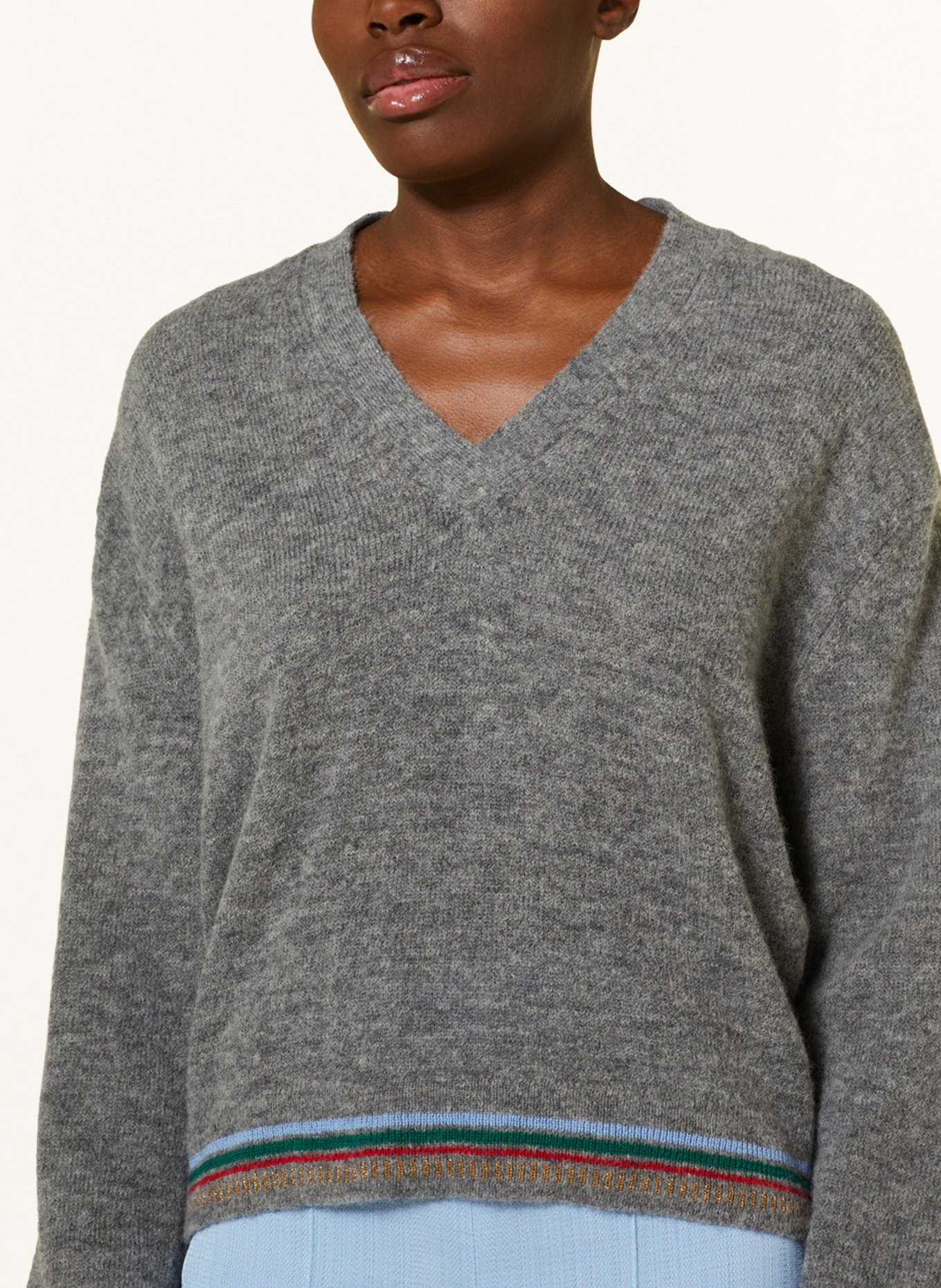 DRYKORN Oversized-Pullover KARAJA mit Alpaka, Farbe: GRAU (Bild 4)