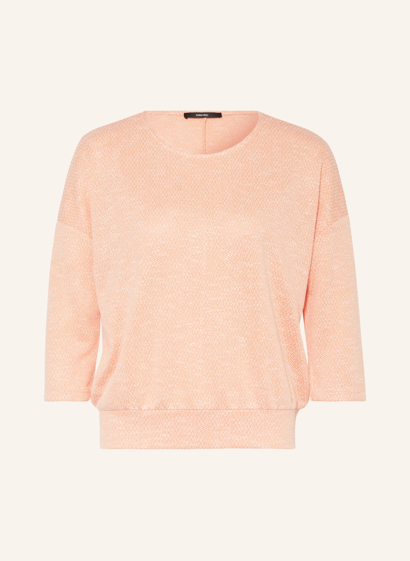 someday Knit shirt KETSU with 3/4 sleeve, Color: LIGHT ORANGE (Image 1)