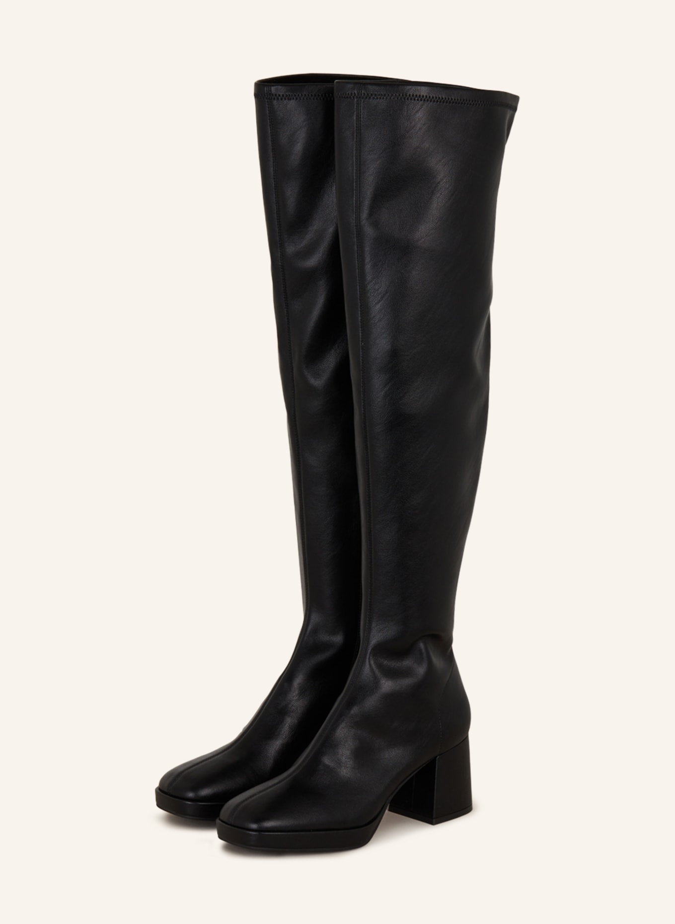 MARC CAIN Overknee-Stiefel, Farbe: SCHWARZ (Bild 1)