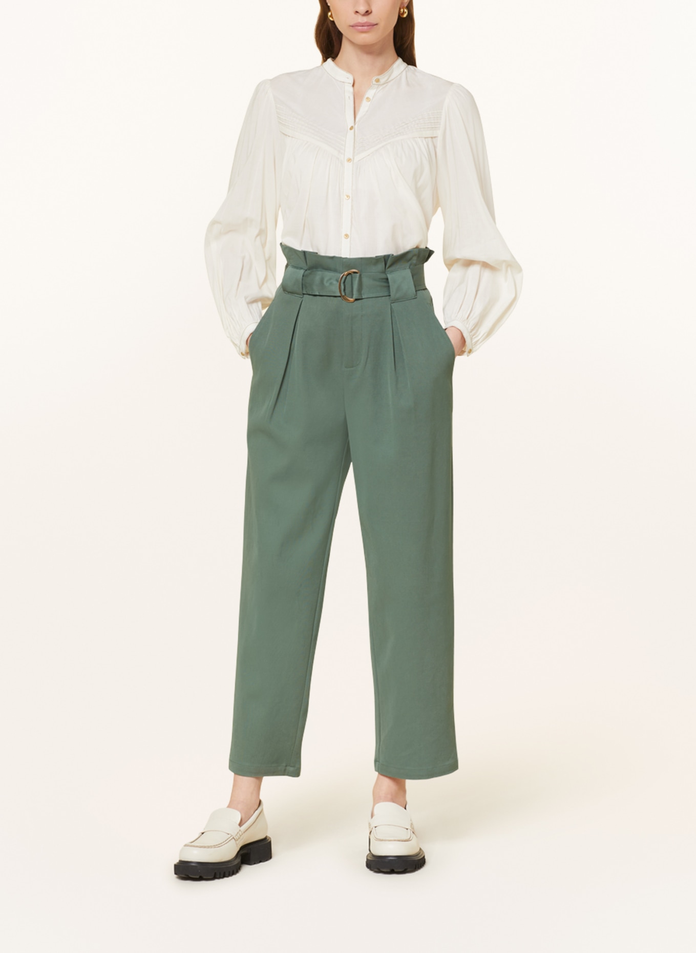 SCOTCH & SODA Paper bag trousers DAISY, Color: GREEN (Image 2)