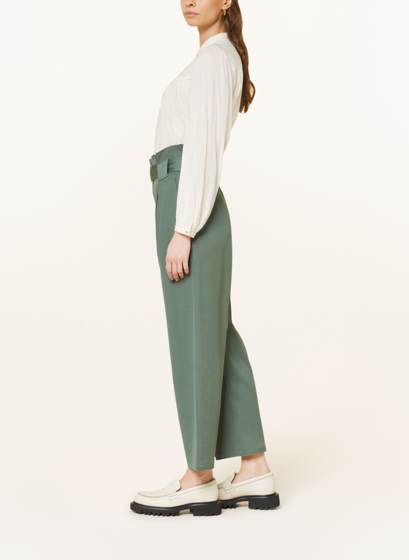 SCOTCH & SODA Paper bag trousers DAISY, Color: GREEN (Image 4)