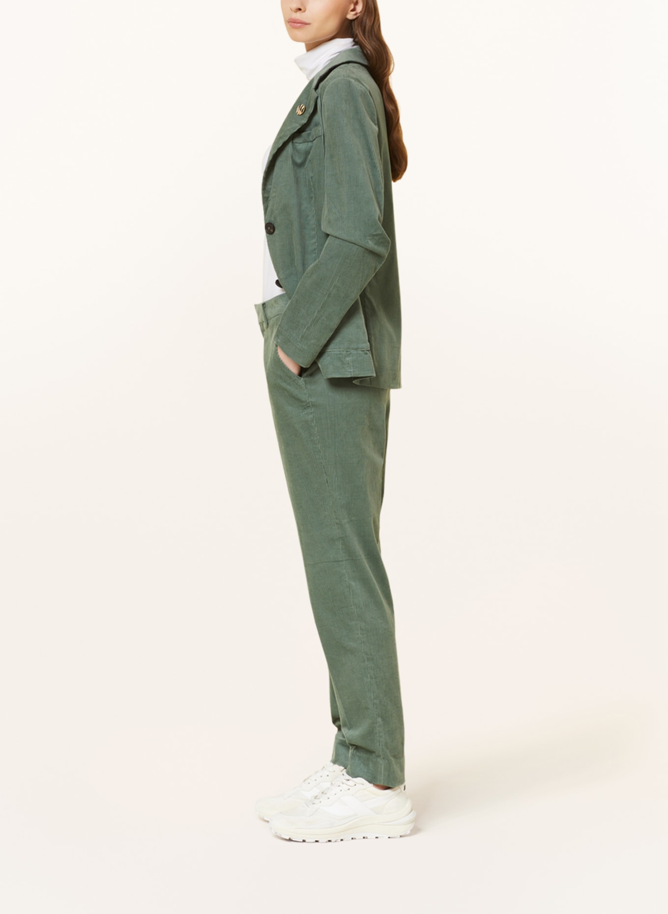 SCOTCH & SODA Spodnie sztruksowe LOWRY, Kolor: ZIELONY (Obrazek 4)
