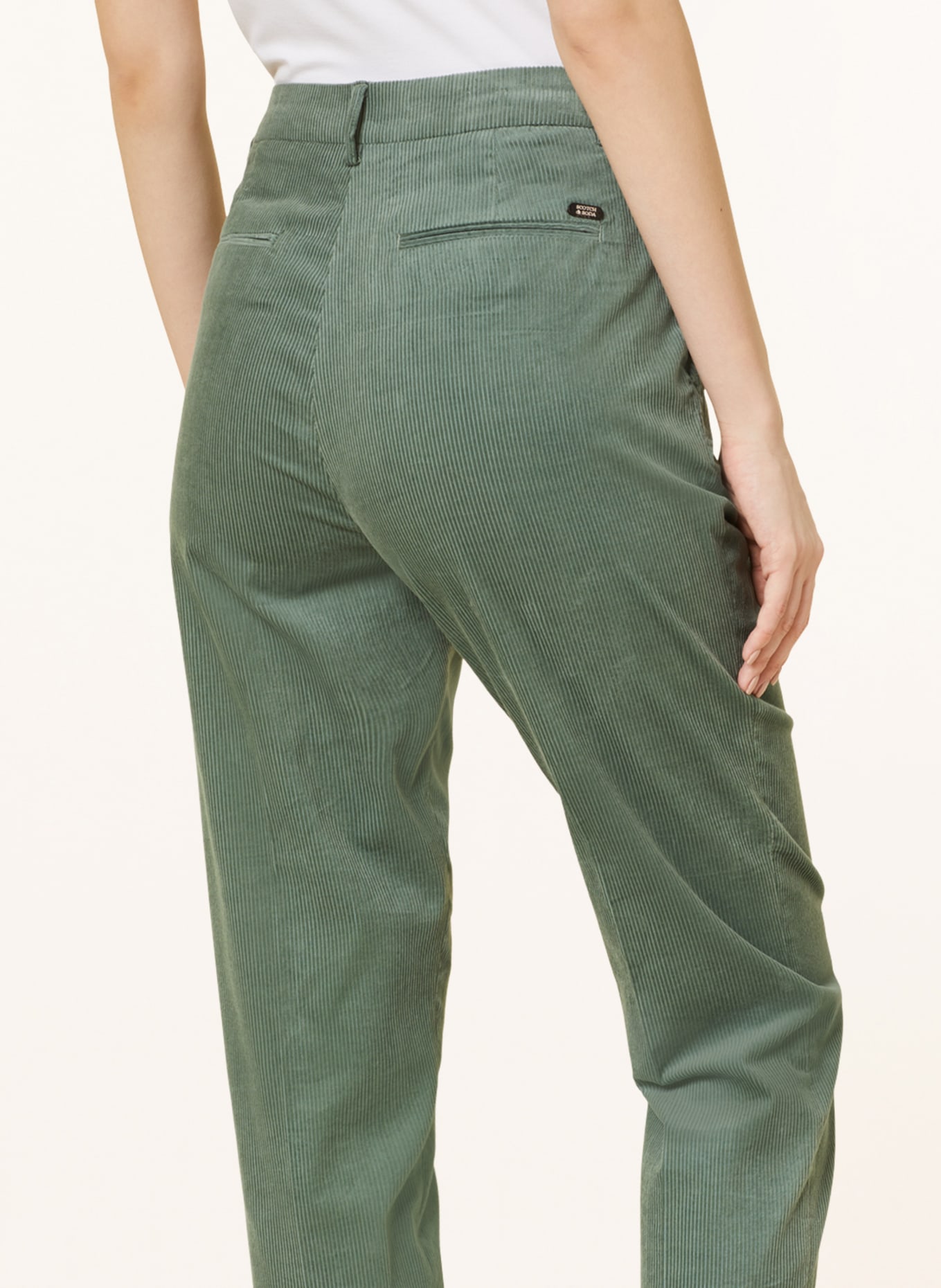 SCOTCH & SODA Spodnie sztruksowe LOWRY, Kolor: ZIELONY (Obrazek 5)