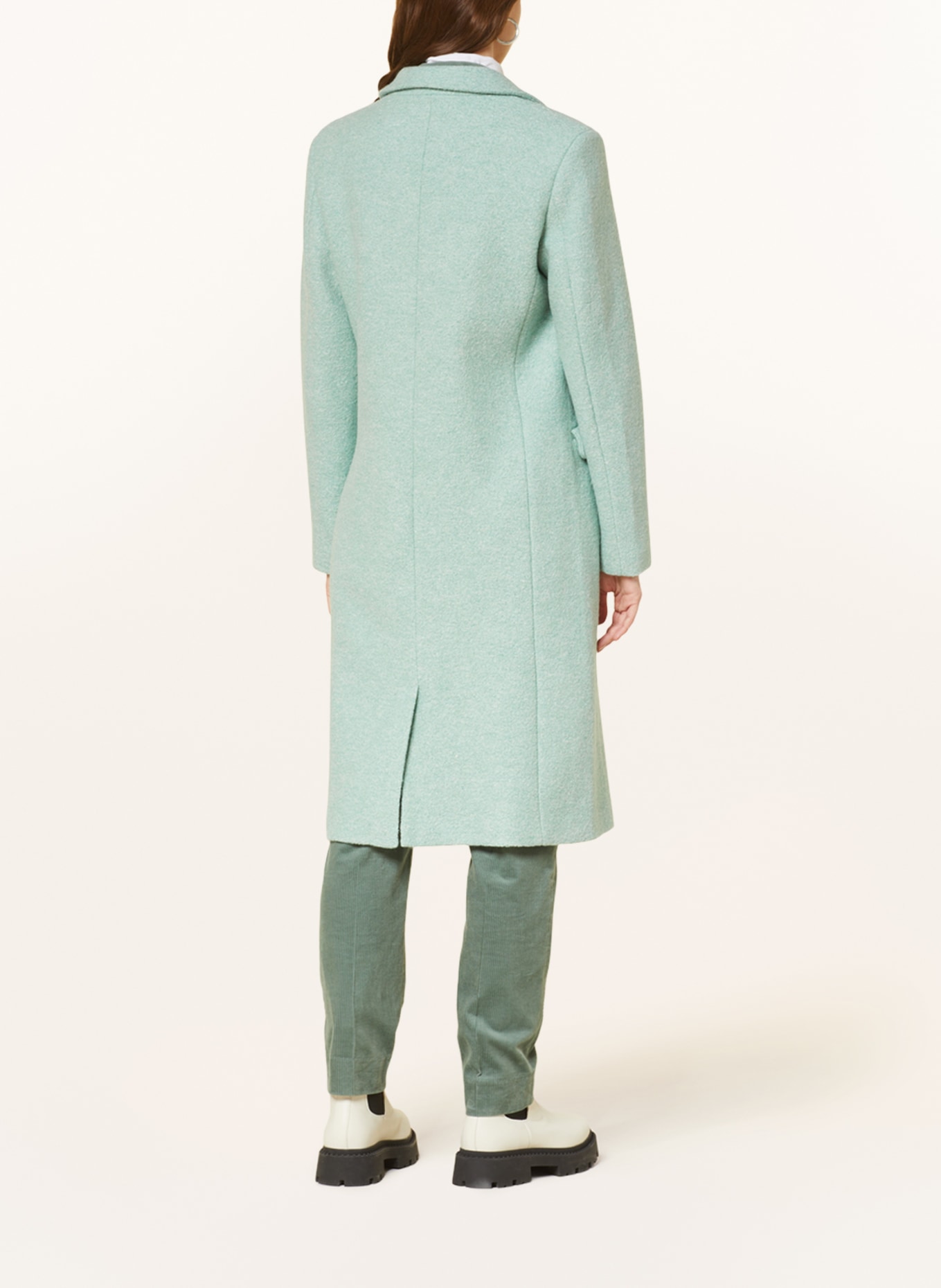 SCOTCH & SODA Bouclé coat, Color: MINT (Image 3)