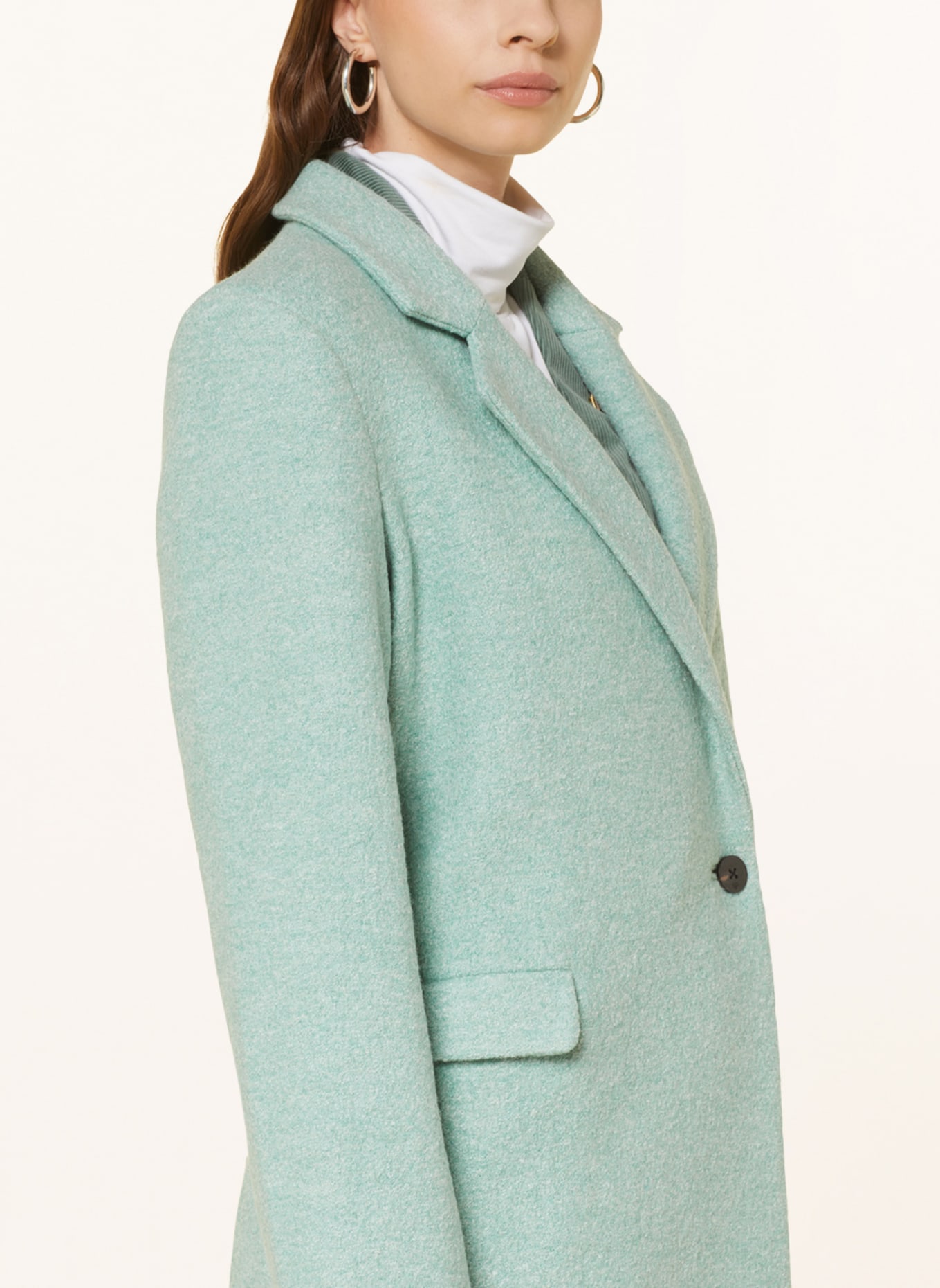 SCOTCH & SODA Bouclé coat, Color: MINT (Image 4)