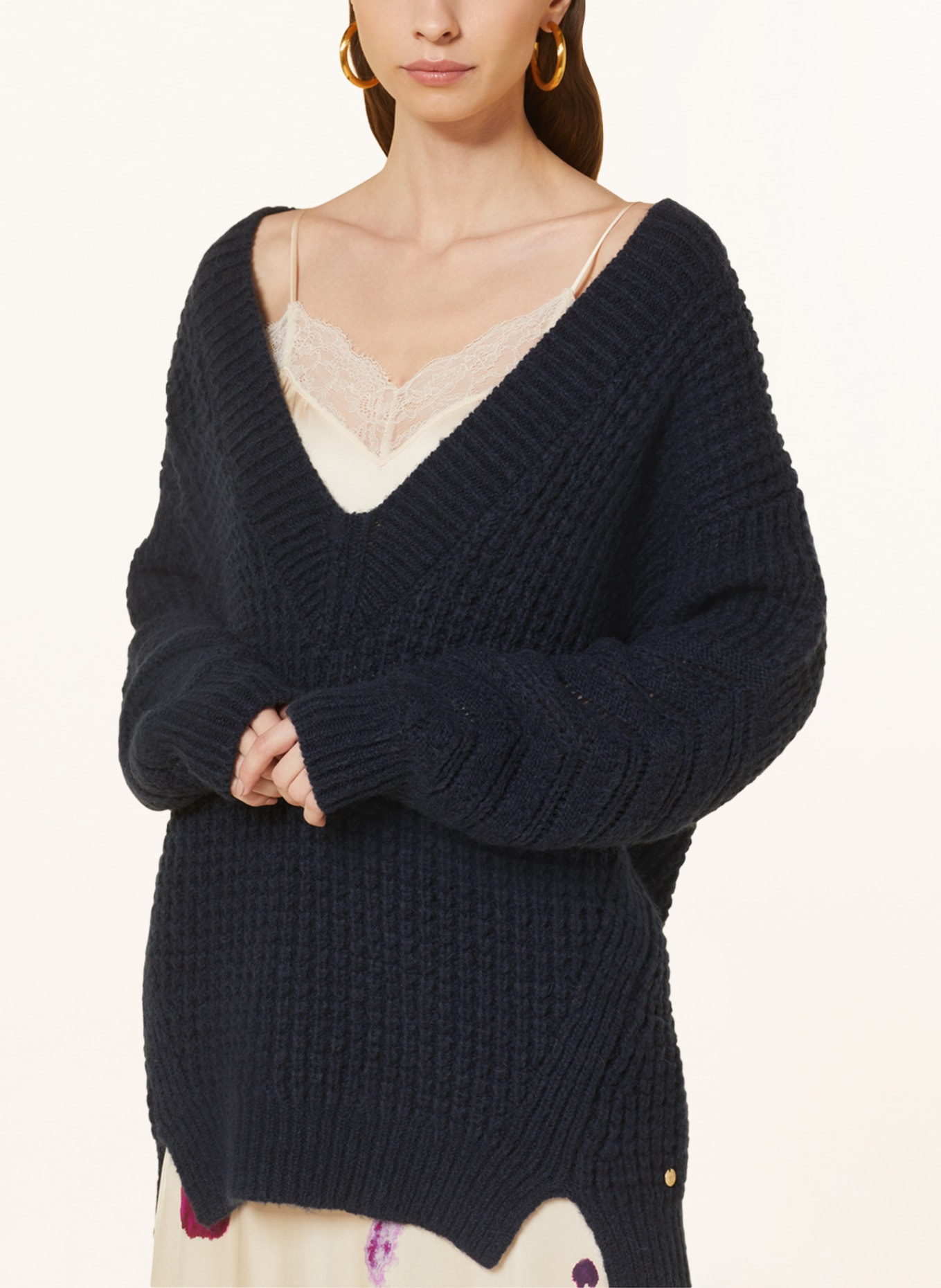 SCOTCH & SODA Sweter oversize, Kolor: GRANATOWY (Obrazek 4)