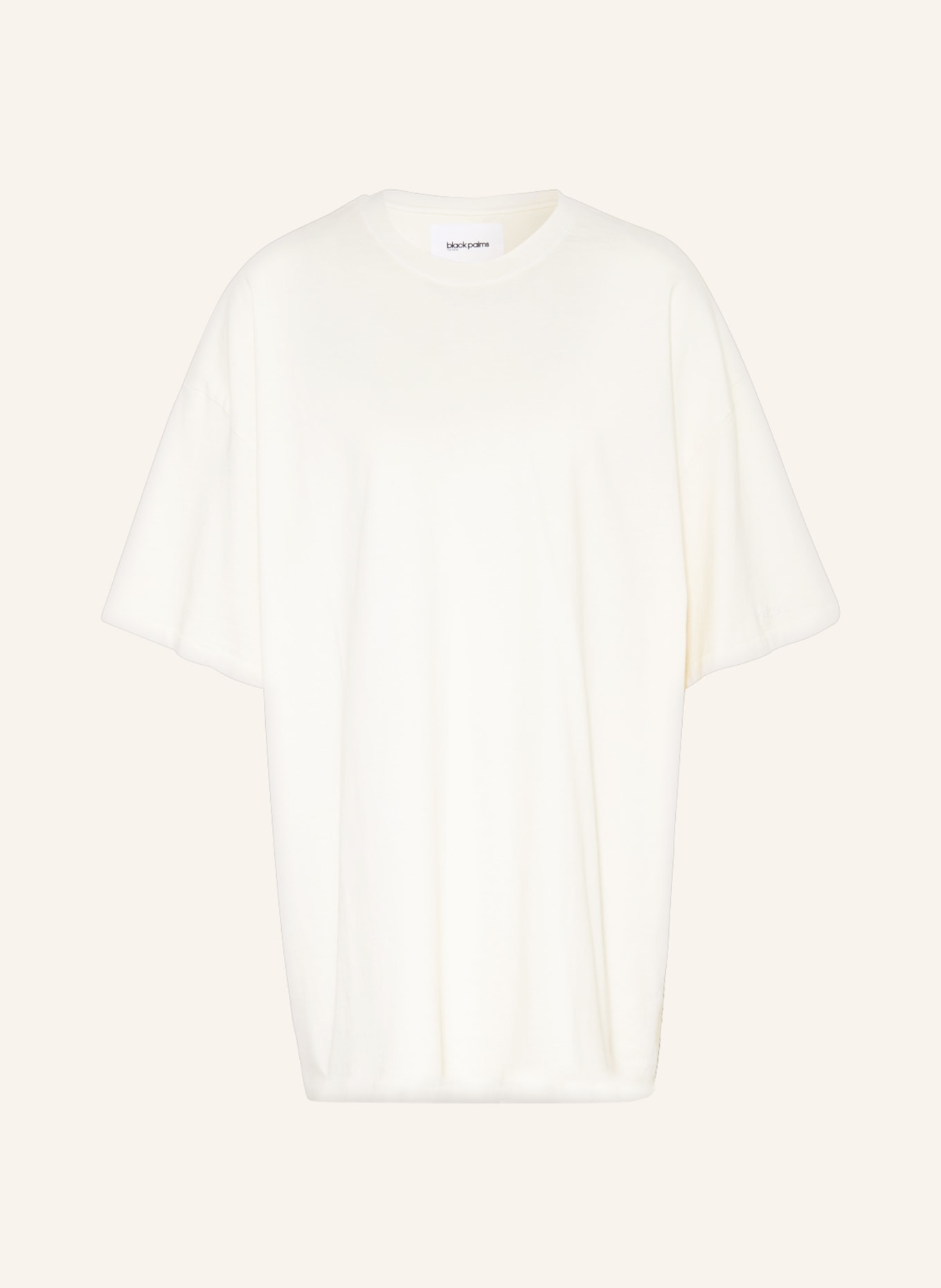 black palms Oversized shirt, Color: CREAM (Image 1)