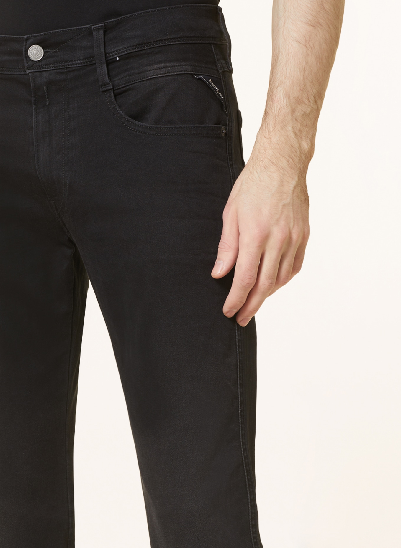 REPLAY Jeans ANBASS slim fit, Color: BLACK (Image 6)