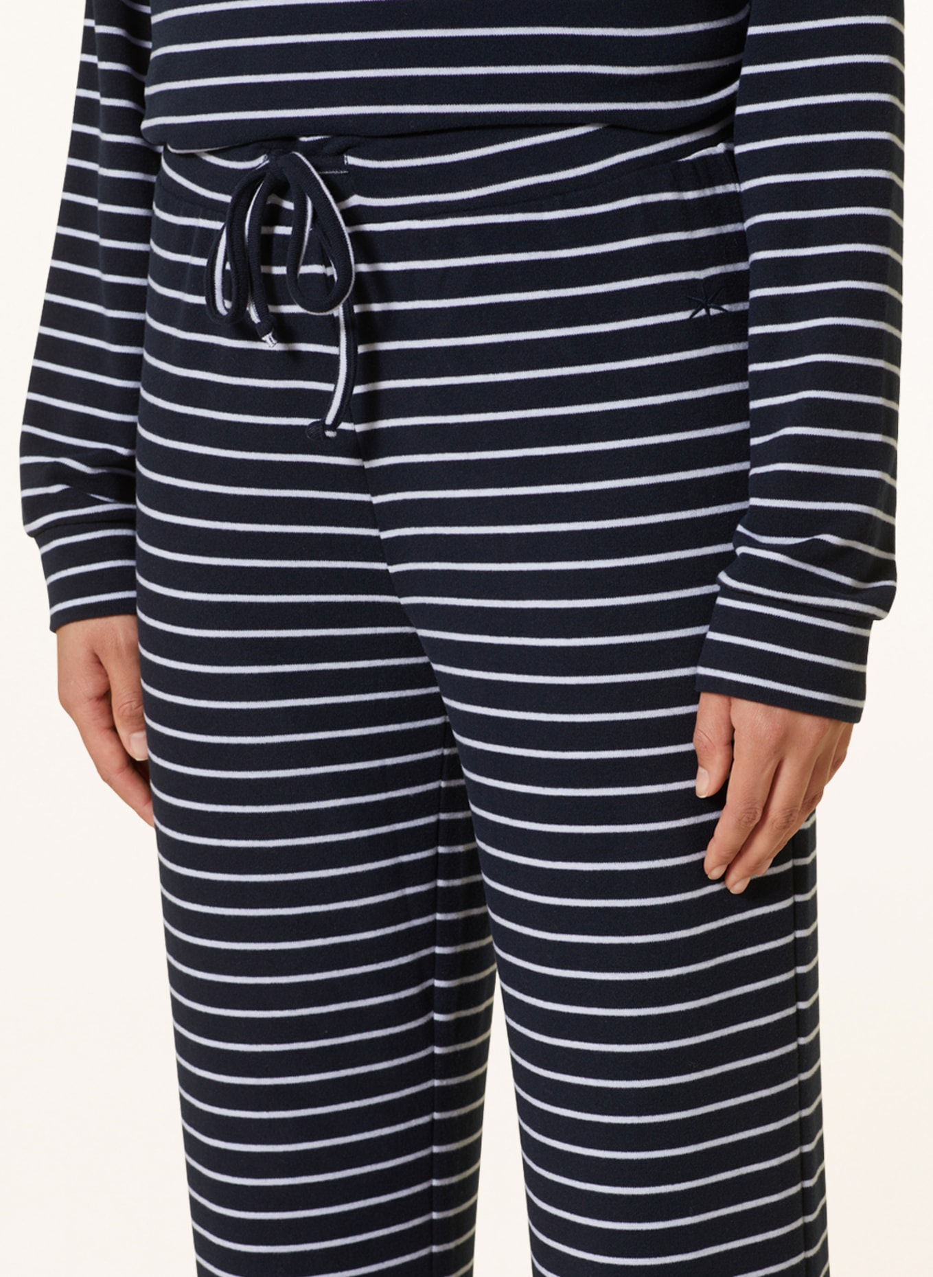 Juvia Pajama pants, Color: DARK BLUE/ WHITE (Image 5)