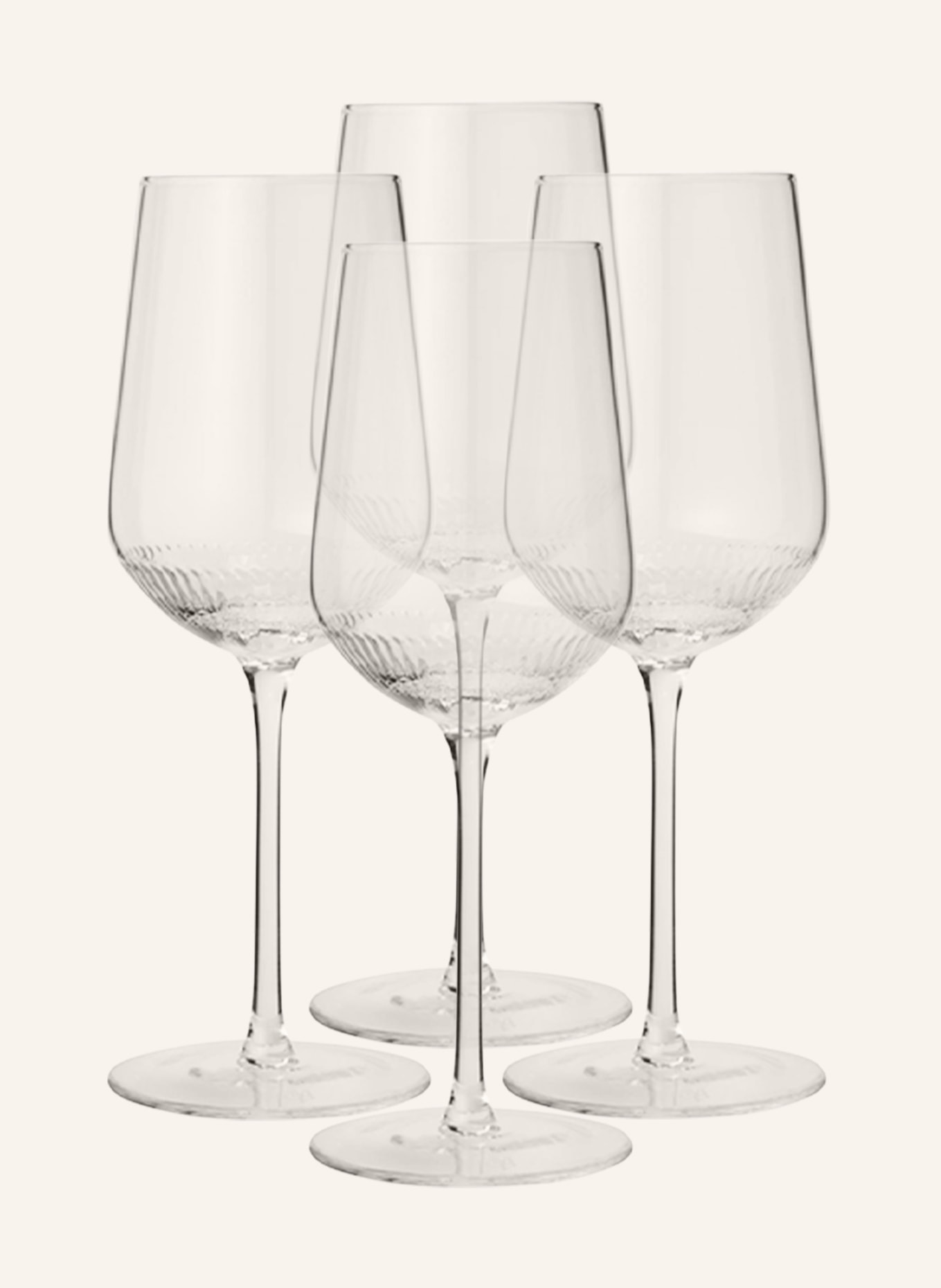 Marc O'Polo Set of 4 wine glasses MOMENTS, Color: WHITE (Image 1)
