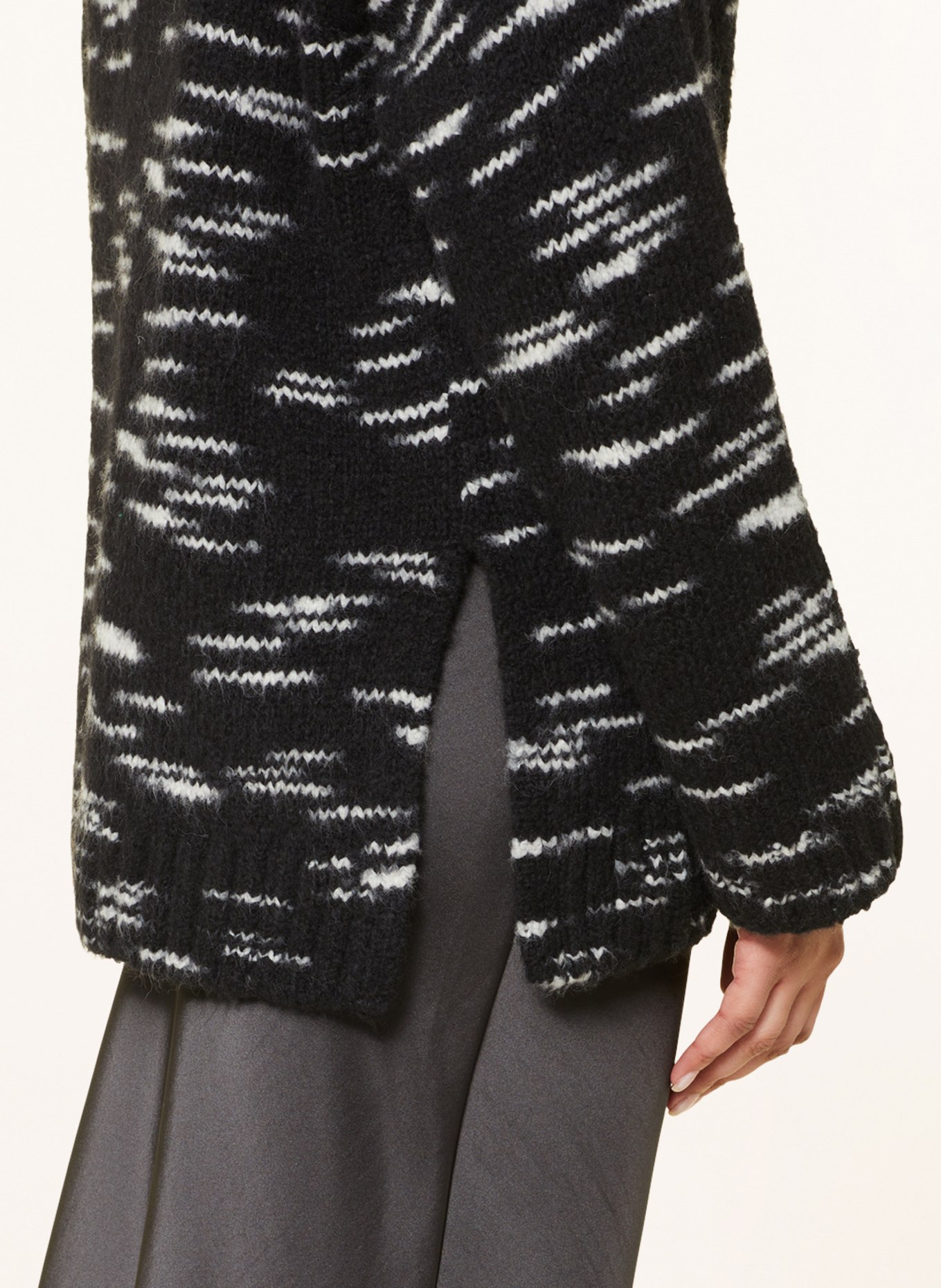SAMSØE  SAMSØE Sweater CELESTE, Color: BLACK/ LIGHT GRAY (Image 4)