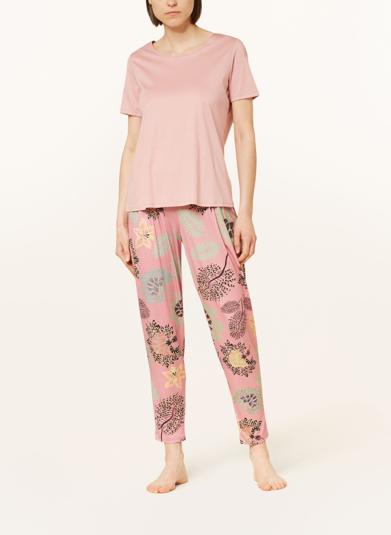 mey Pajama pants series ALAINA, Color: PINK/ GREEN/ BLACK (Image 2)