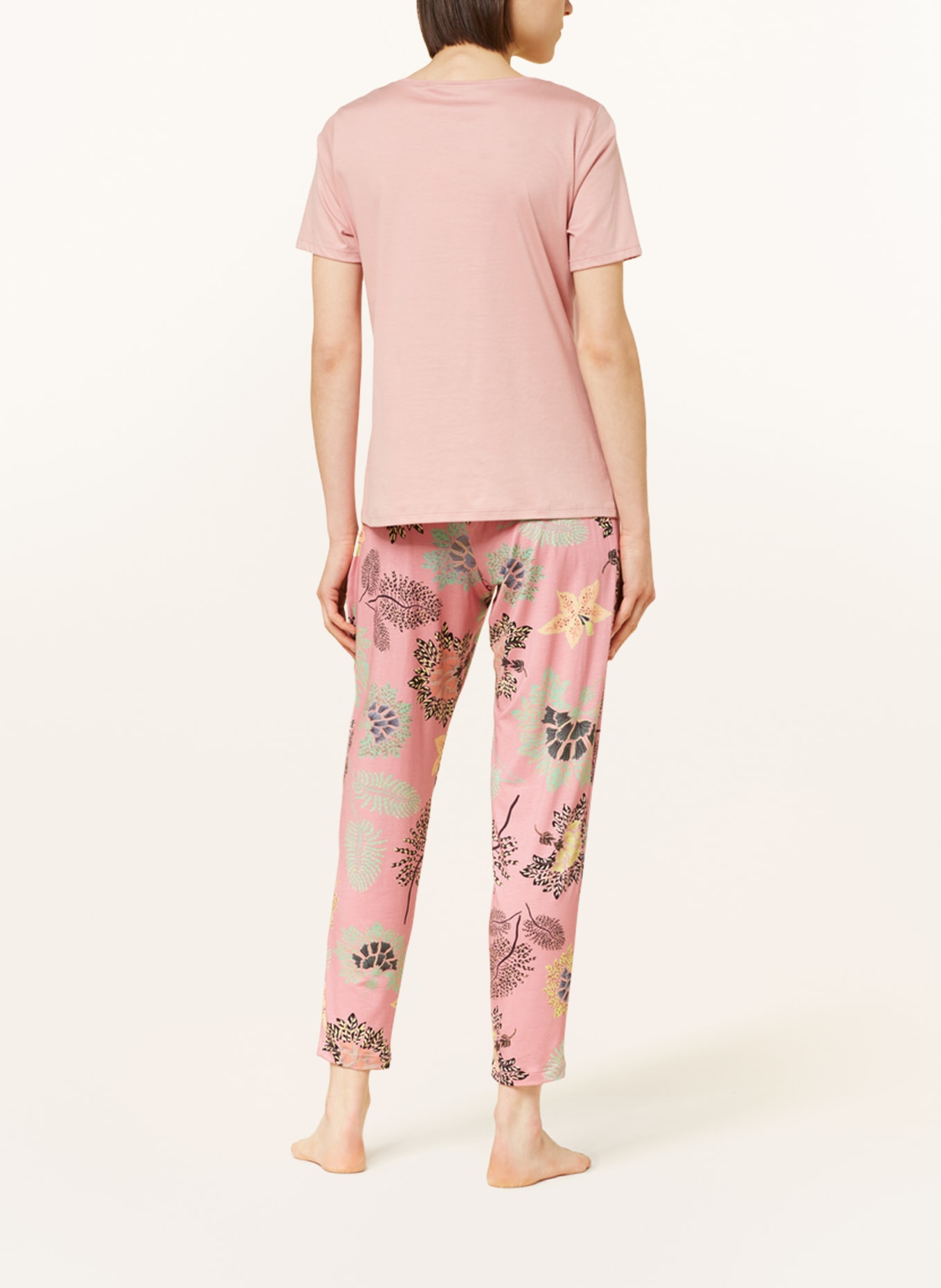 mey Spodnie od piżamy z serii ALAINA, Kolor: RÓŻOWY/ ZIELONY/ CZARNY (Obrazek 3)
