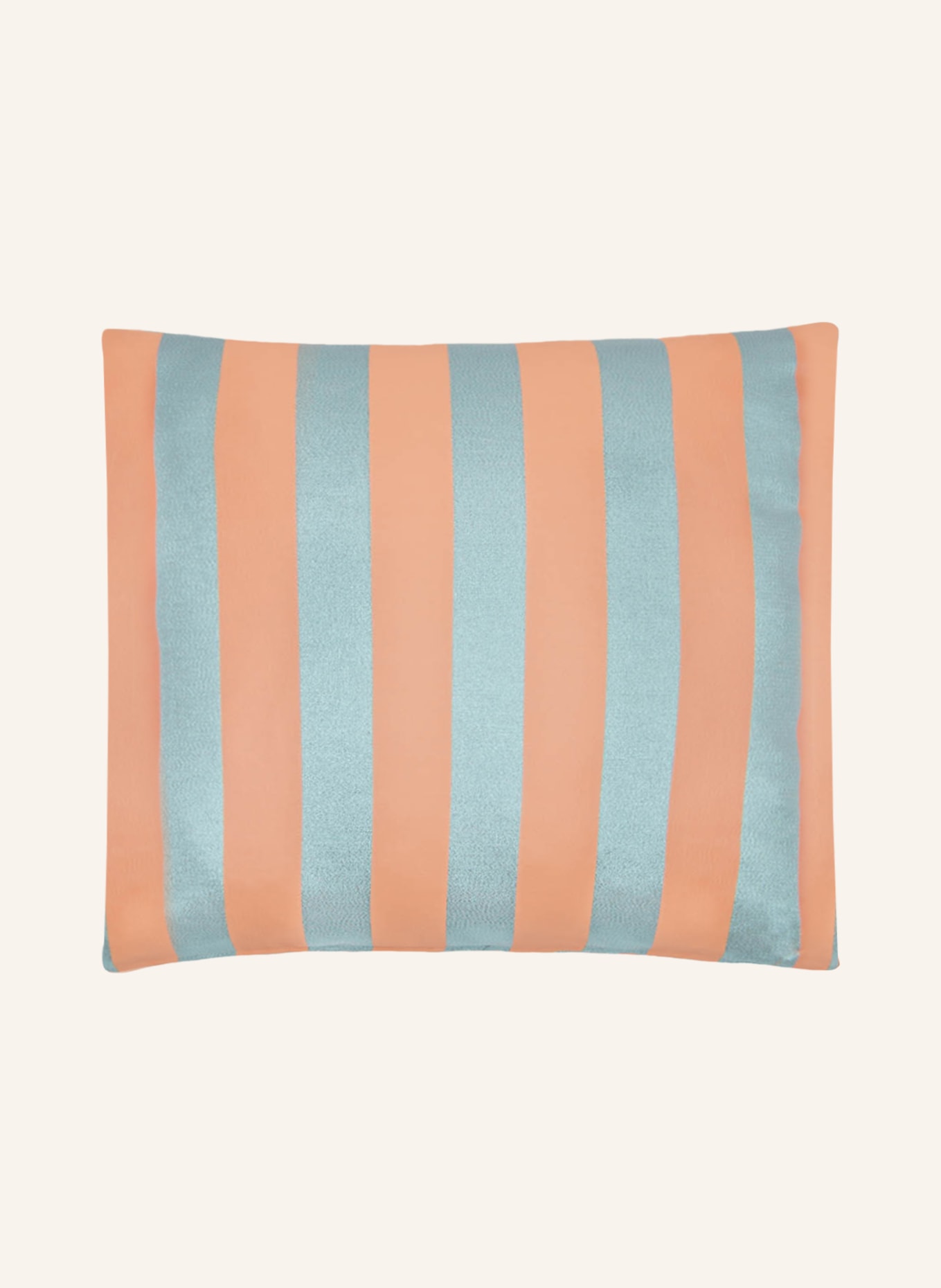 DAGNY Decorative cushion cover with glitter thread, Color: LIGHT ORANGE/ TURQUOISE (Image 1)