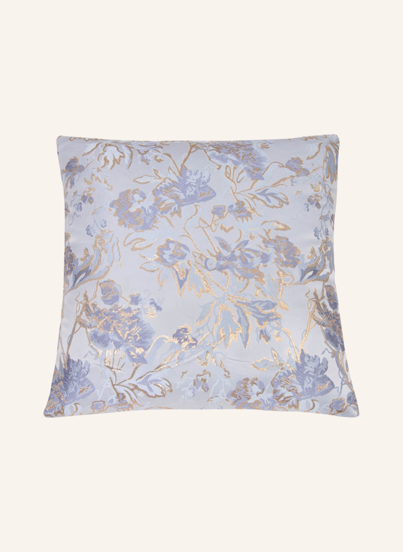 DAGNY Decorative cushion cover with glitter thread, Color: LIGHT BLUE/ BLUE/ SILVER (Image 1)
