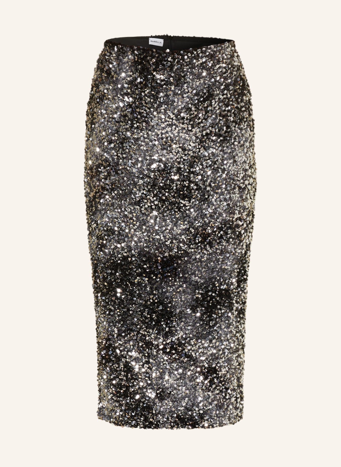MARELLA Skirt OSMUND with sequins, Color: BLACK/ SILVER (Image 1)