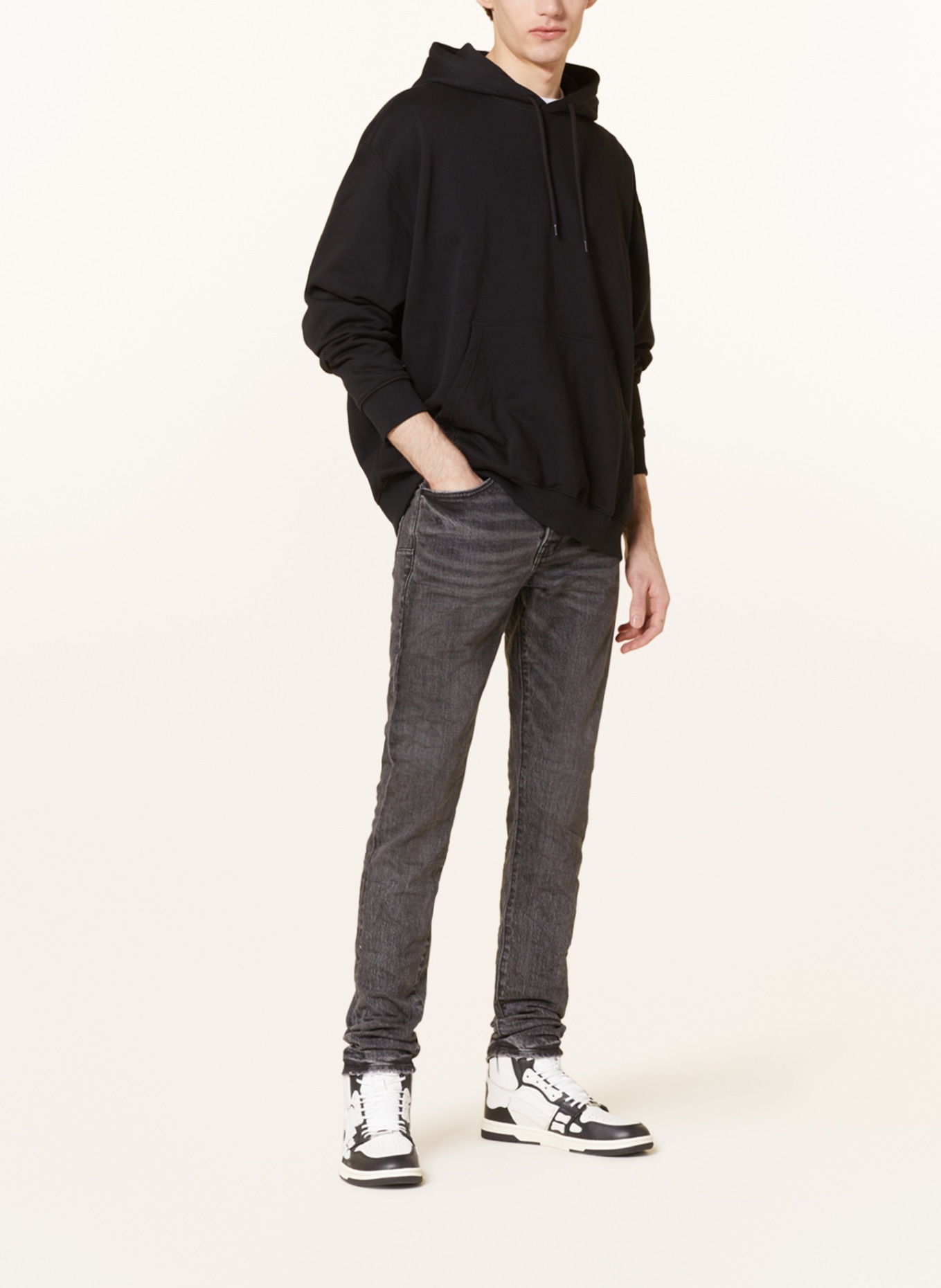 PURPLE BRAND Jeans Slim Fit, Farbe: NFSB WASHED BLACK (Bild 2)