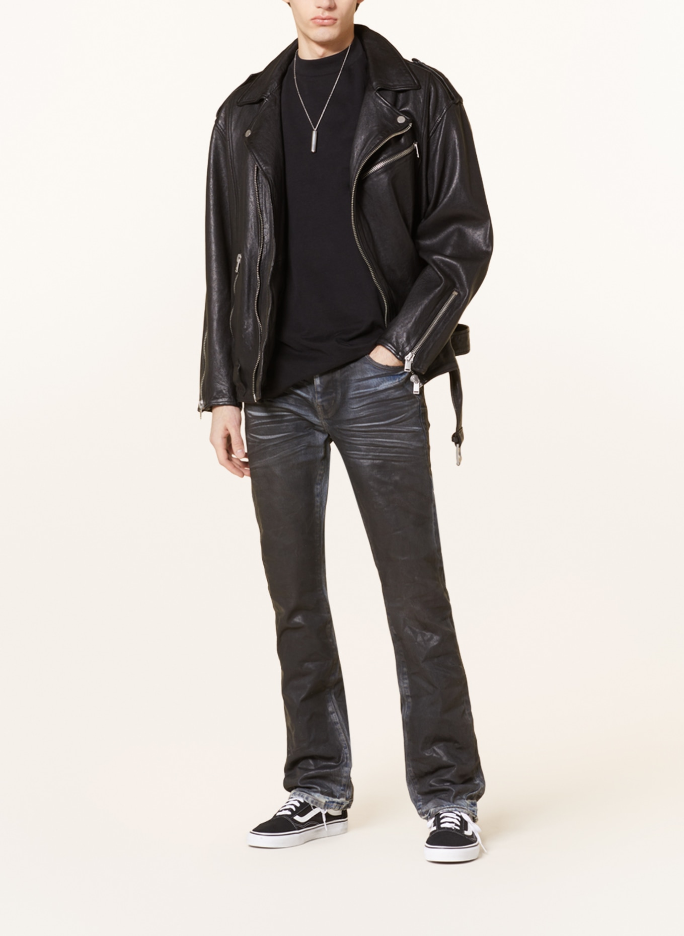 PURPLE BRAND Jeans Straight Fit, Farbe: DCDB FLARE BLACK (Bild 2)
