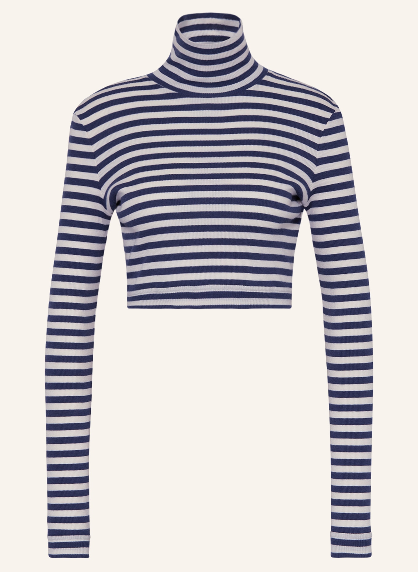 MAX & Co. Cropped tričko ANTILLE s dlouhým rukávem, Barva: MODRÁ/ REŽNÁ (Obrázek 1)
