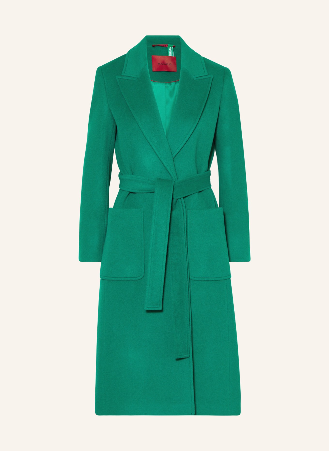 MAX & Co. Wool coat RUNAWAY, Color: GREEN (Image 1)