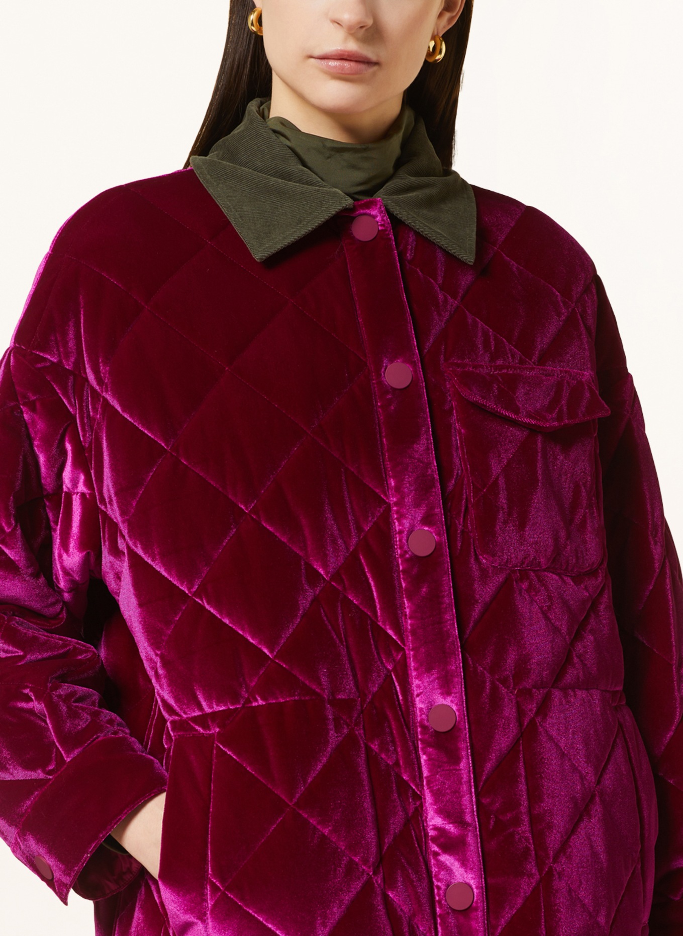 MAX & Co. Quilted jacket LORIANA reversible, Color: FUCHSIA (Image 4)
