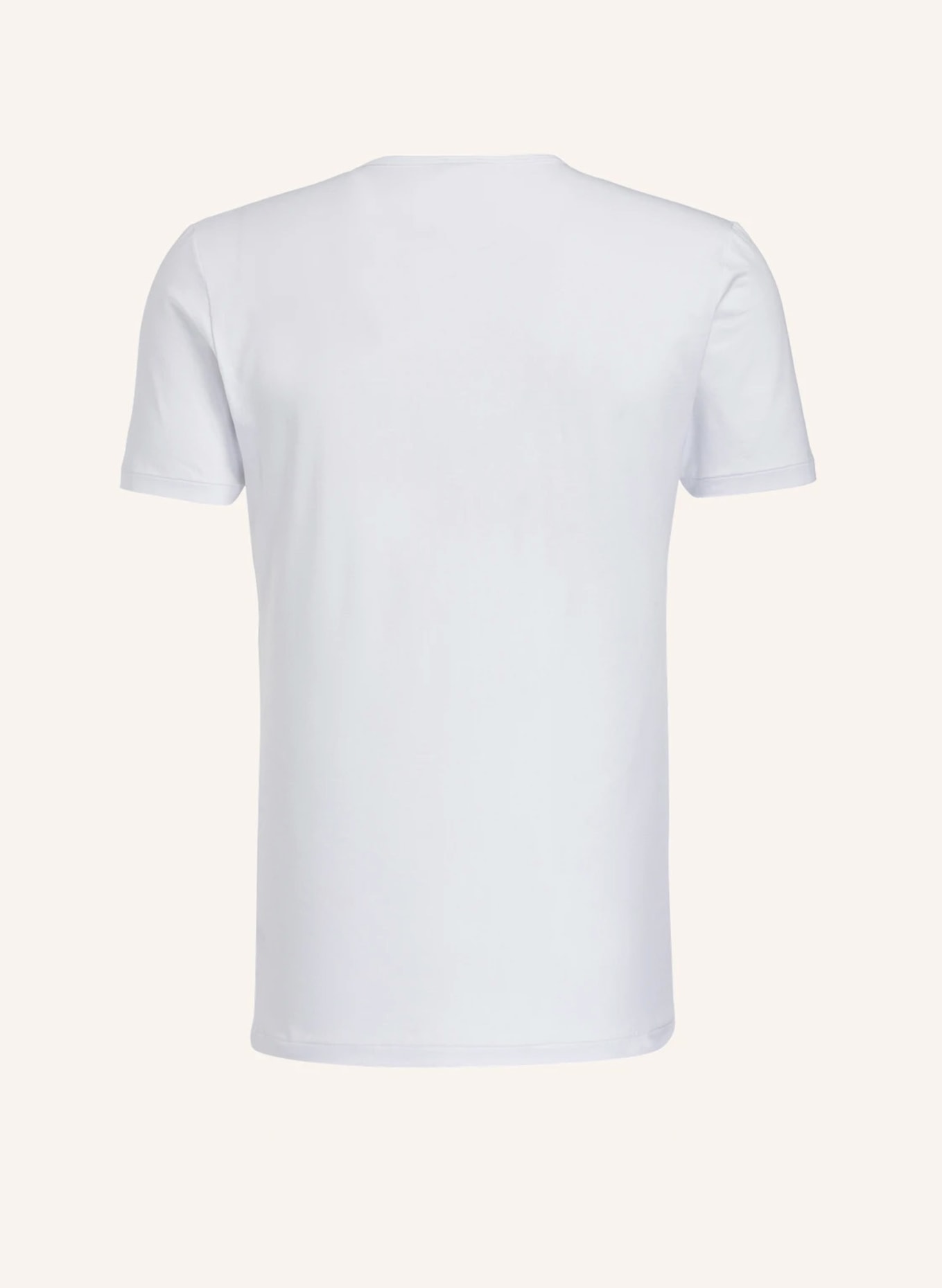 zimmerli V-neck shirt PURE COMFORT, Color: WHITE (Image 2)