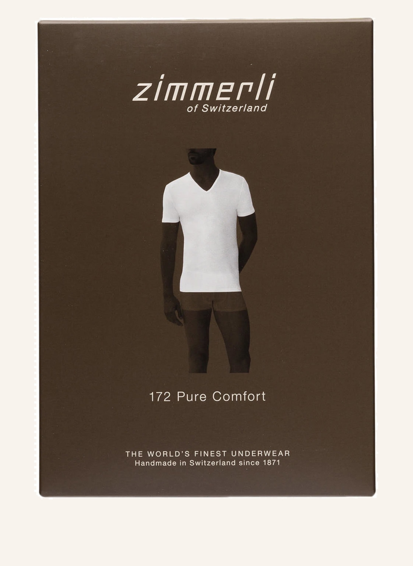 zimmerli V-Shirt PURE COMFORT, Farbe: WEISS (Bild 4)